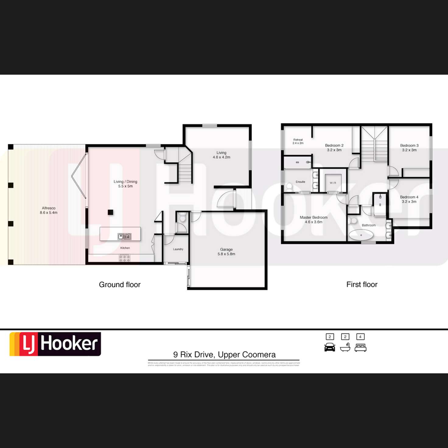 Floorplan of Homely house listing, 9 Rix Drive, Upper Coomera QLD 4209