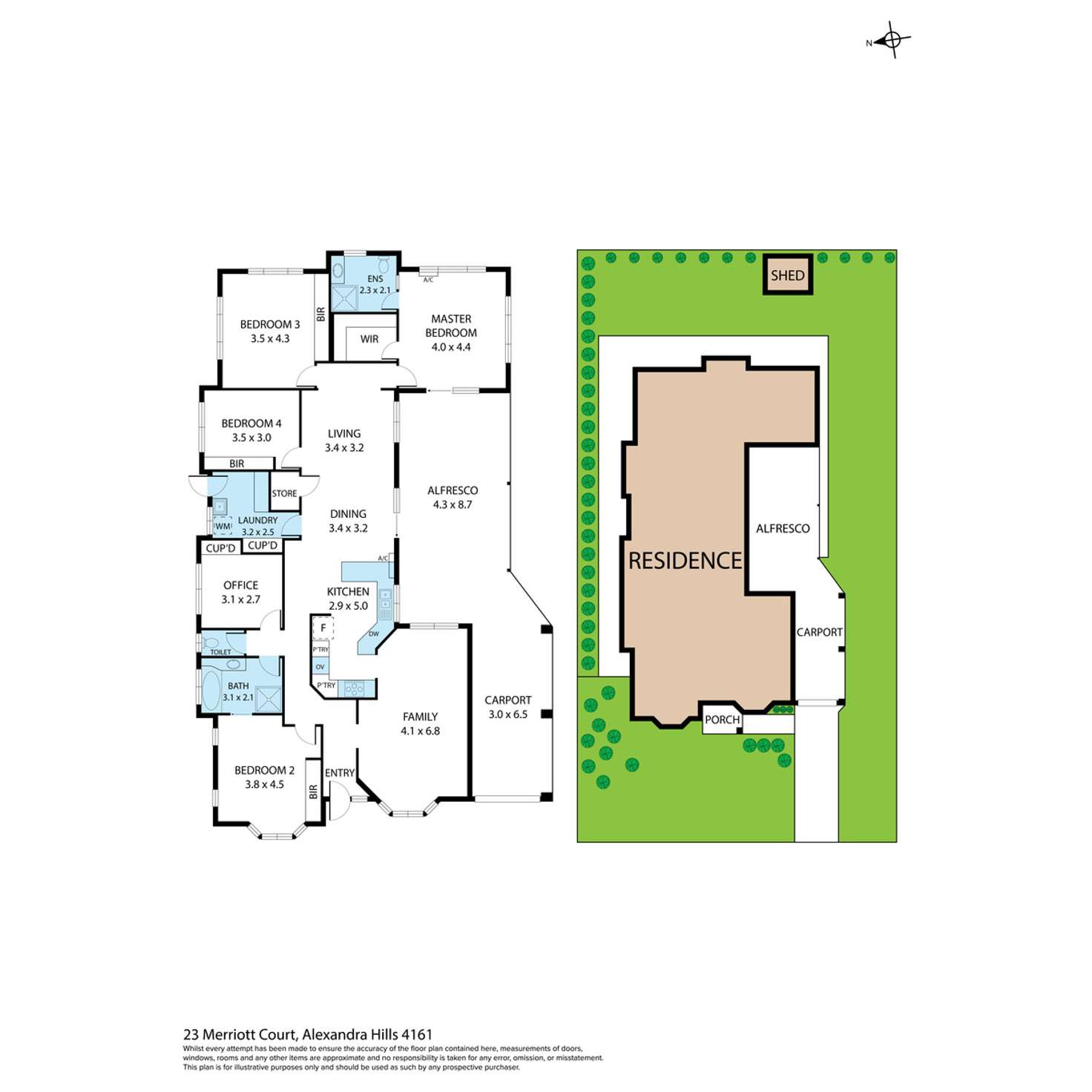 Floorplan of Homely house listing, 23 Merriott Court, Alexandra Hills QLD 4161