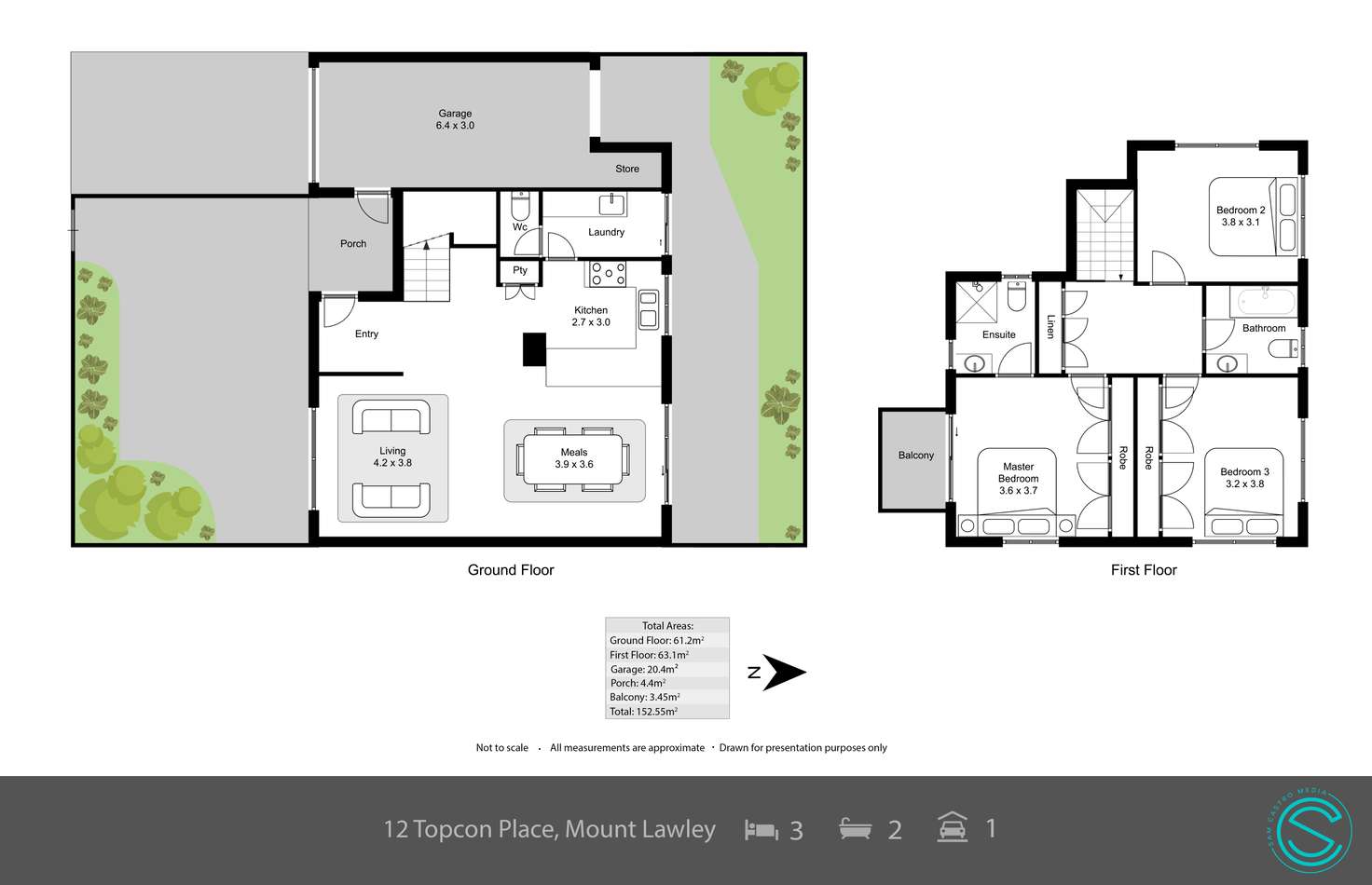 Floorplan of Homely house listing, 12 Tolcon Place, Mount Lawley WA 6050