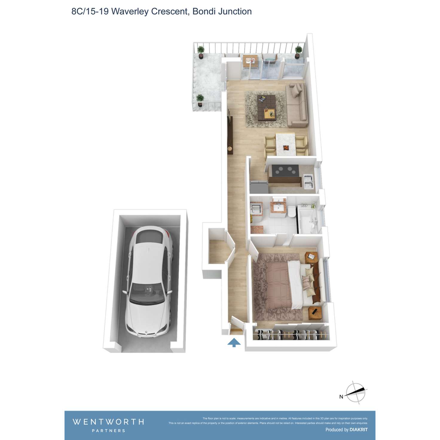 Floorplan of Homely apartment listing, 8C/15-19 Waverley Crescent, Bondi Junction NSW 2022