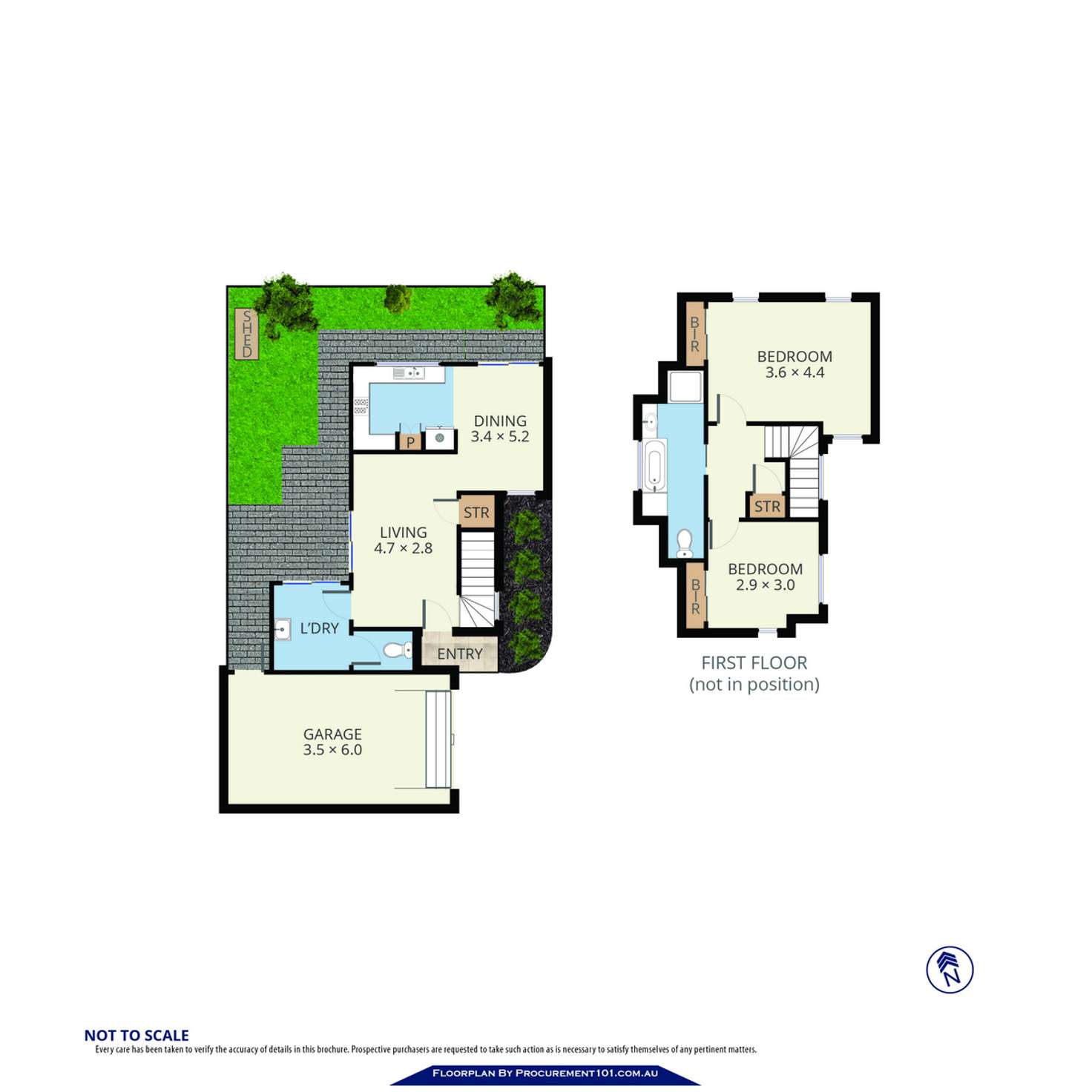 Floorplan of Homely townhouse listing, 3/18 Liege Avenue, Noble Park VIC 3174
