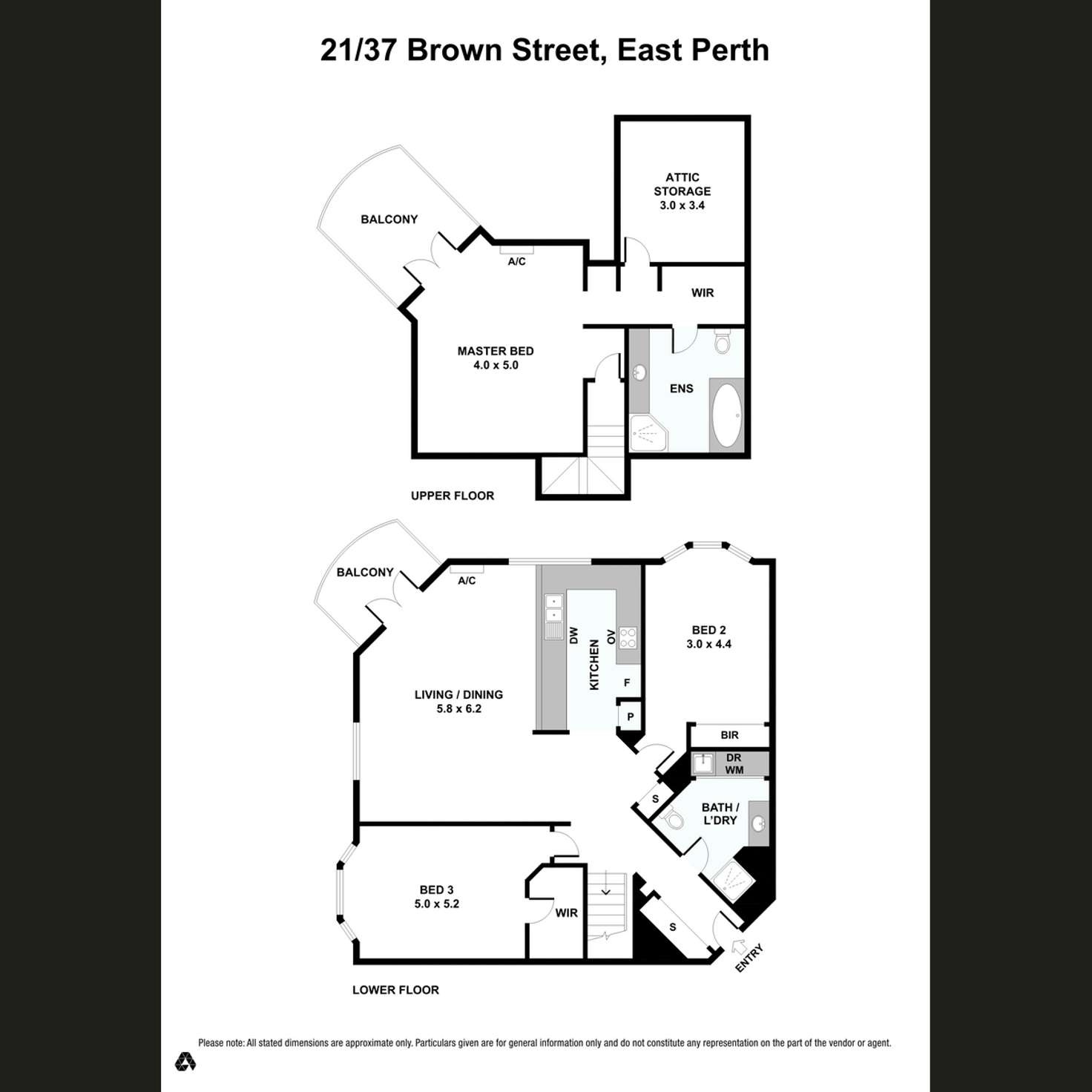 Floorplan of Homely apartment listing, 21/37 Brown Street, East Perth WA 6004