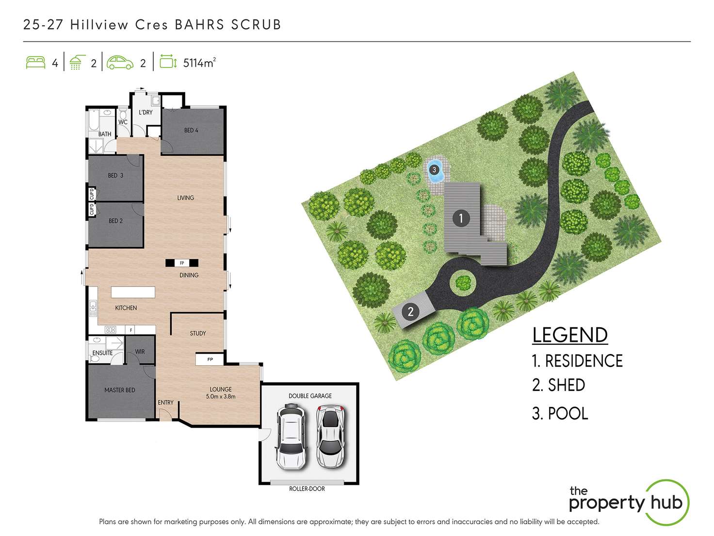 Floorplan of Homely house listing, 25-27 Hillview Crescent, Bahrs Scrub QLD 4207