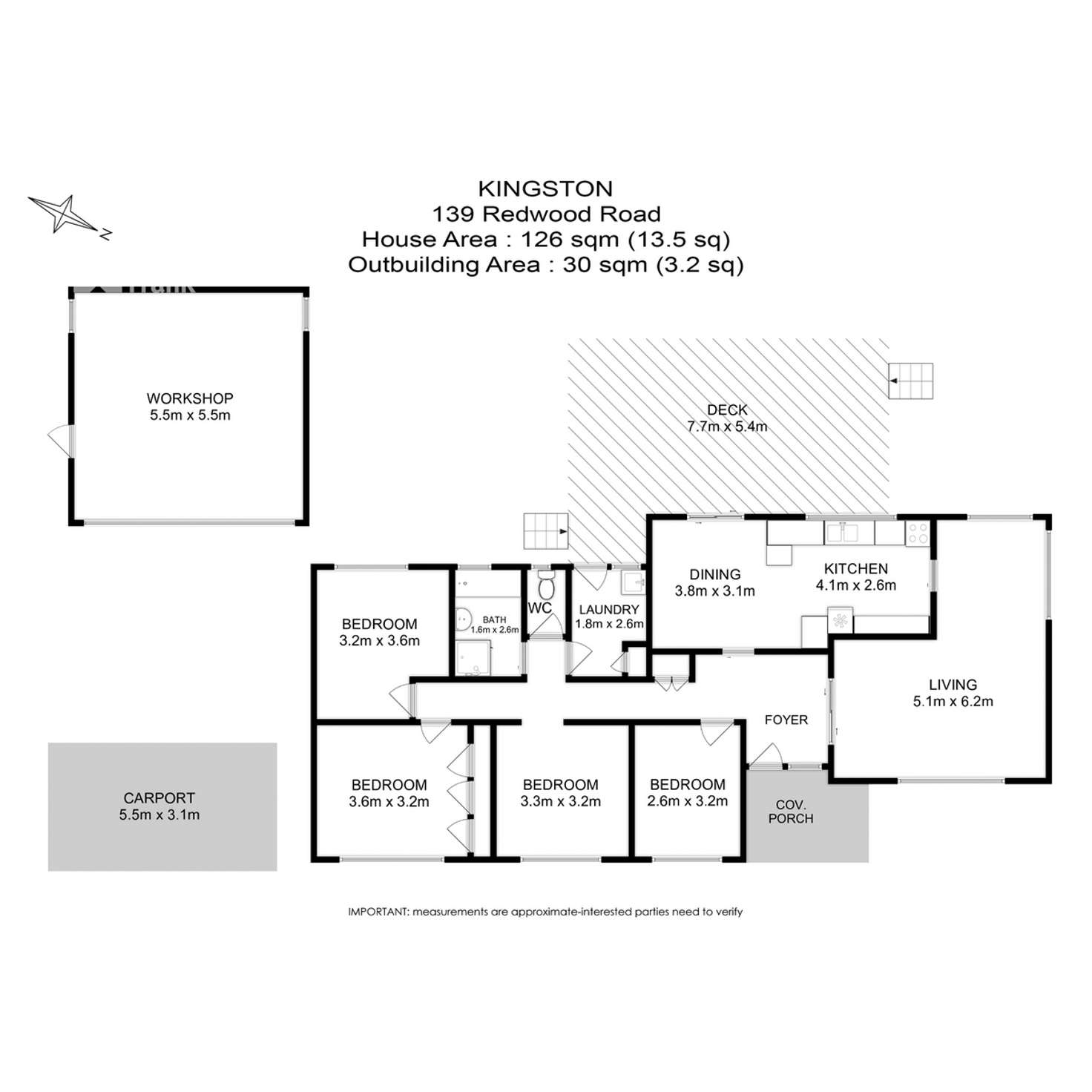 Floorplan of Homely house listing, 139 Redwood Road, Kingston TAS 7050