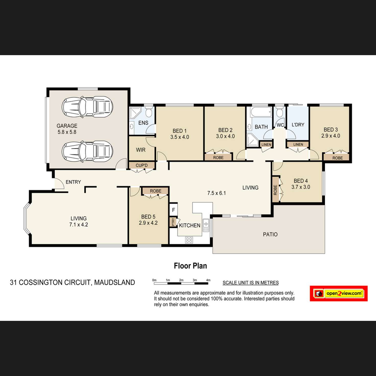 Floorplan of Homely house listing, 31 Cossington Circuit, Maudsland QLD 4210