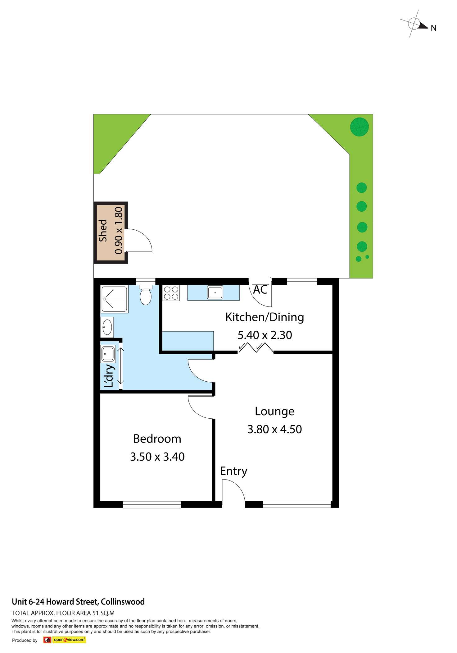 Floorplan of Homely unit listing, 6/24 Howard Street, Collinswood SA 5081