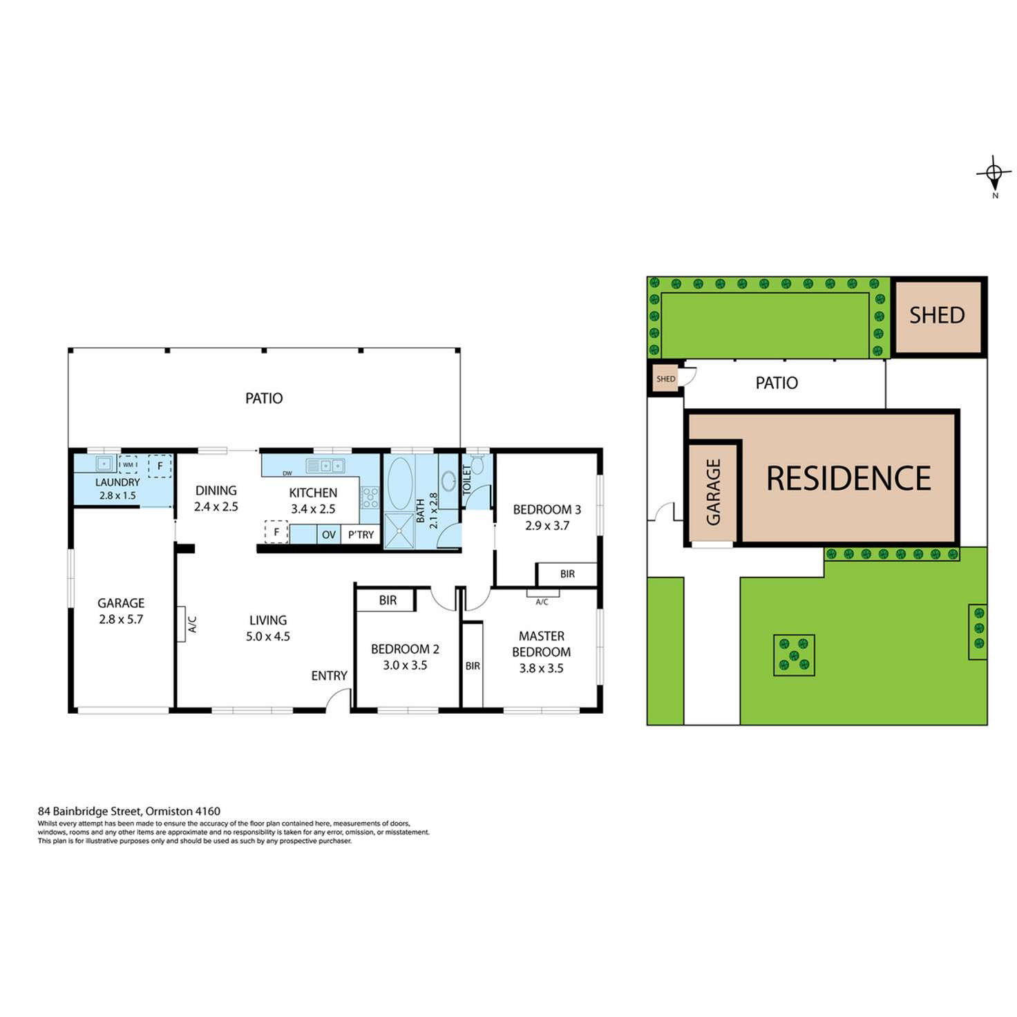 Floorplan of Homely house listing, 84 Bainbridge Street, Ormiston QLD 4160