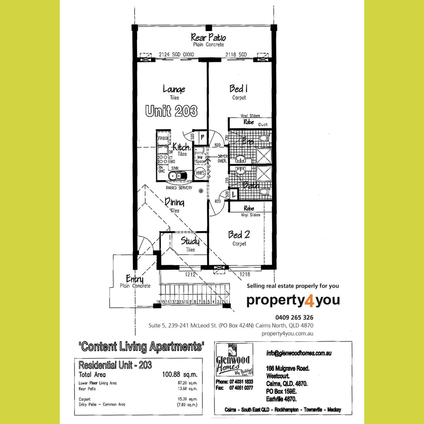Floorplan of Homely unit listing, 203/6 Marella Close, Manoora QLD 4870