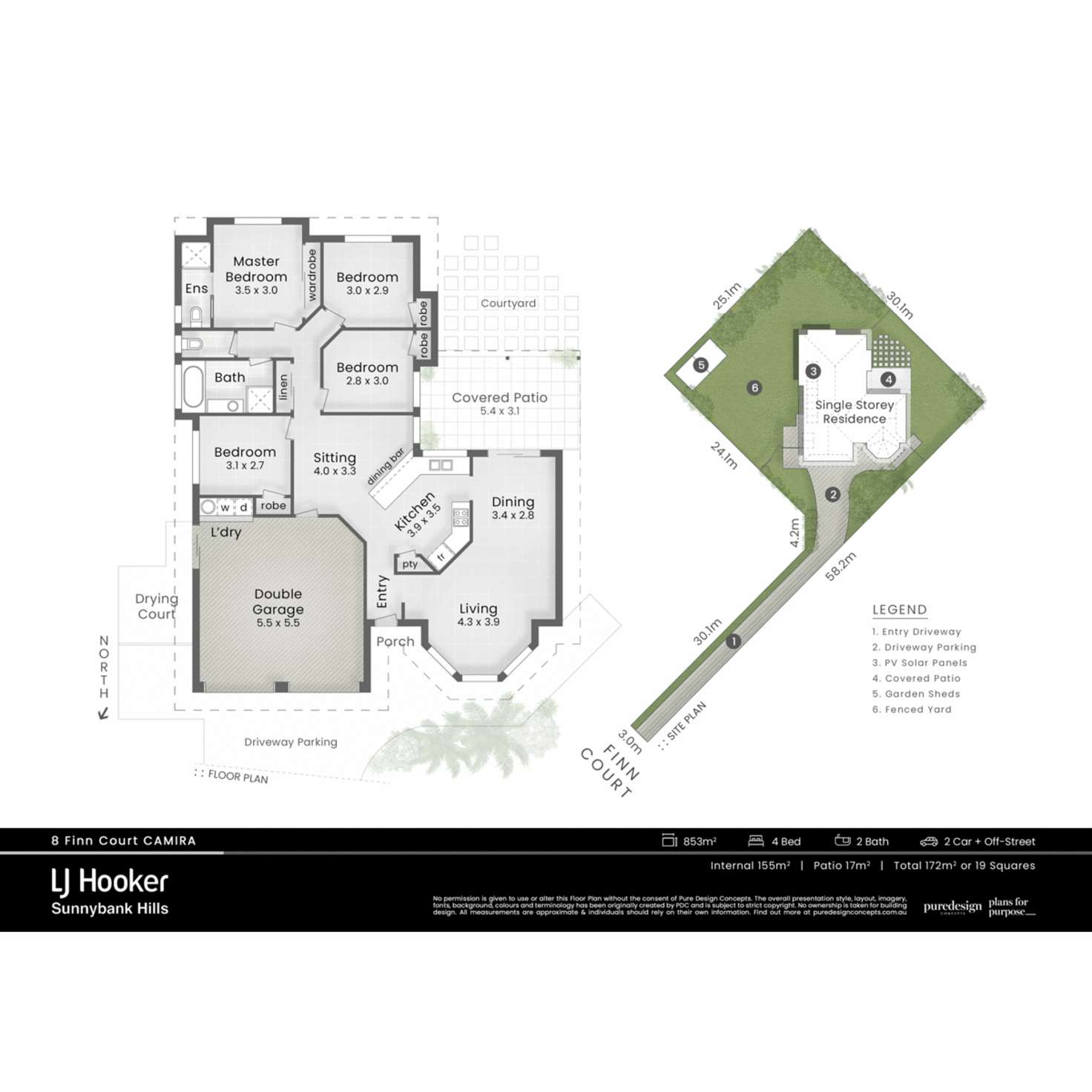 Floorplan of Homely house listing, 8 Finn Court, Camira QLD 4300