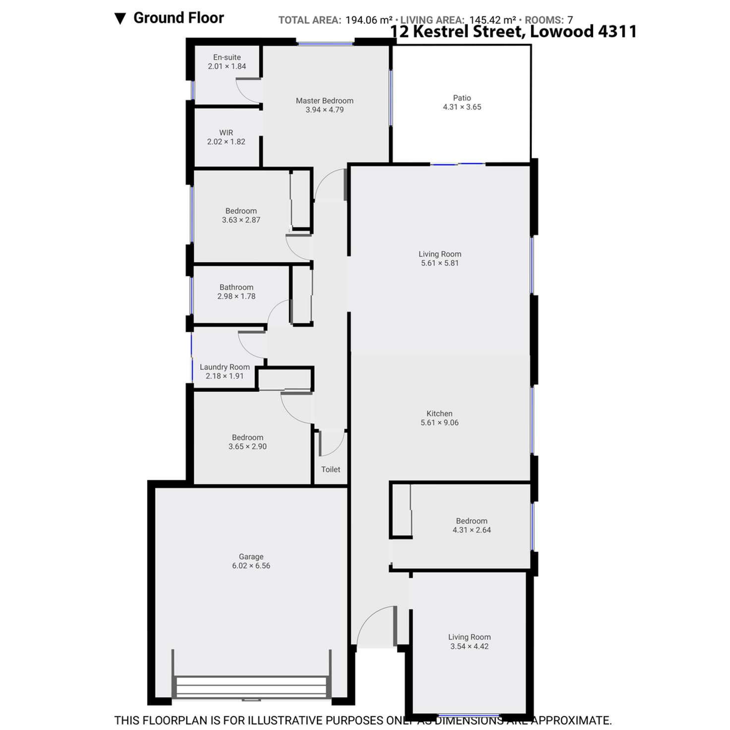 Floorplan of Homely house listing, 12 Kestrel Street, Lowood QLD 4311