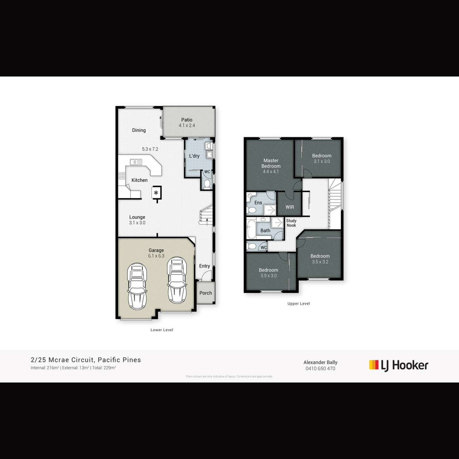 Floorplan of Homely semiDetached listing, 2/25 McRae Circuit, Pacific Pines QLD 4211