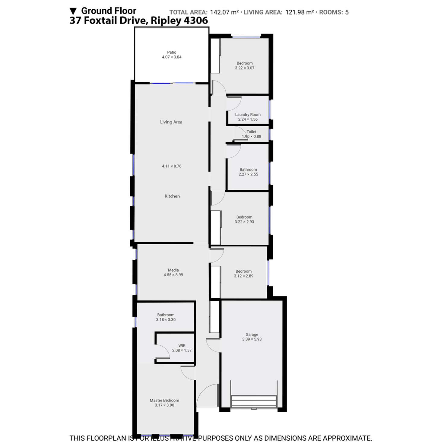 Floorplan of Homely house listing, 37 Foxtail Road, Ripley QLD 4306