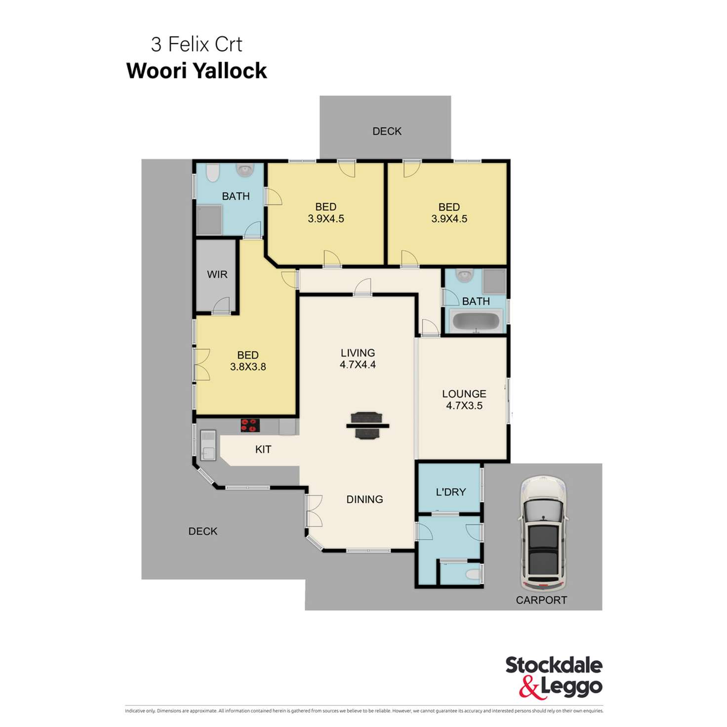 Floorplan of Homely house listing, 3 Felix Court, Woori Yallock VIC 3139