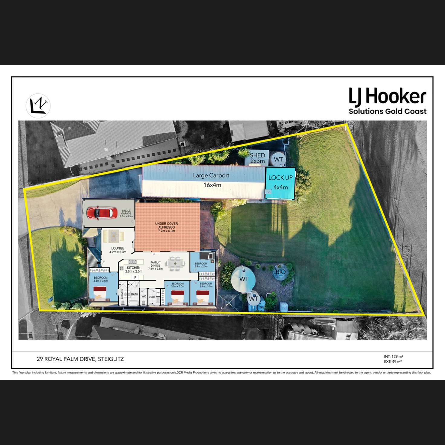 Floorplan of Homely house listing, 29 Royal Palm Drive, Steiglitz QLD 4207