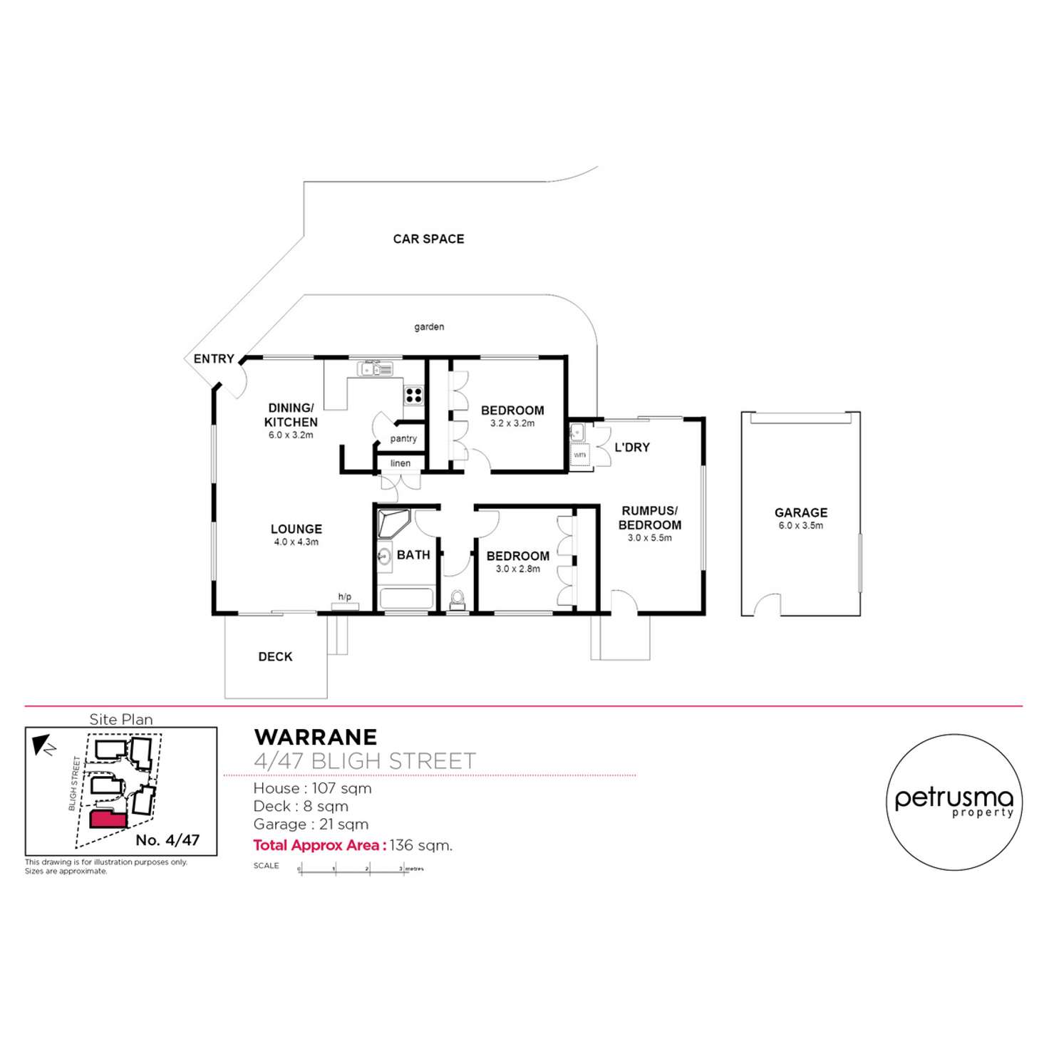 Floorplan of Homely villa listing, 4/47 Bligh Street, Warrane TAS 7018