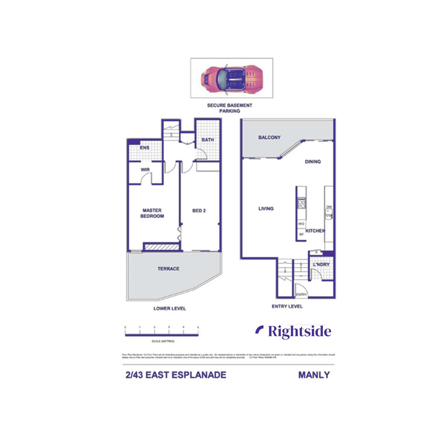 Floorplan of Homely apartment listing, 2/43 East Esplanade, Manly NSW 2095