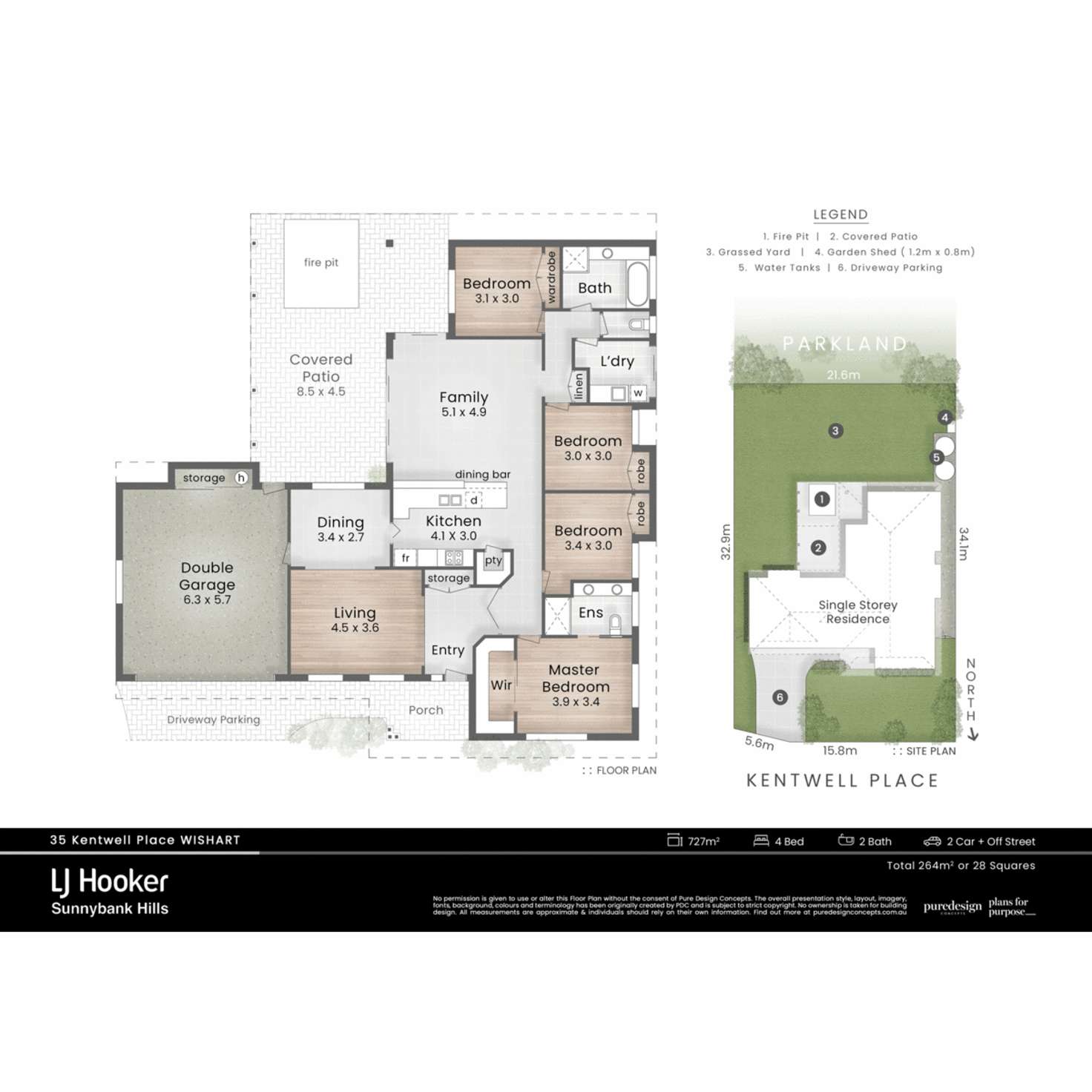 Floorplan of Homely house listing, 35 Kentwell Place, Wishart QLD 4122