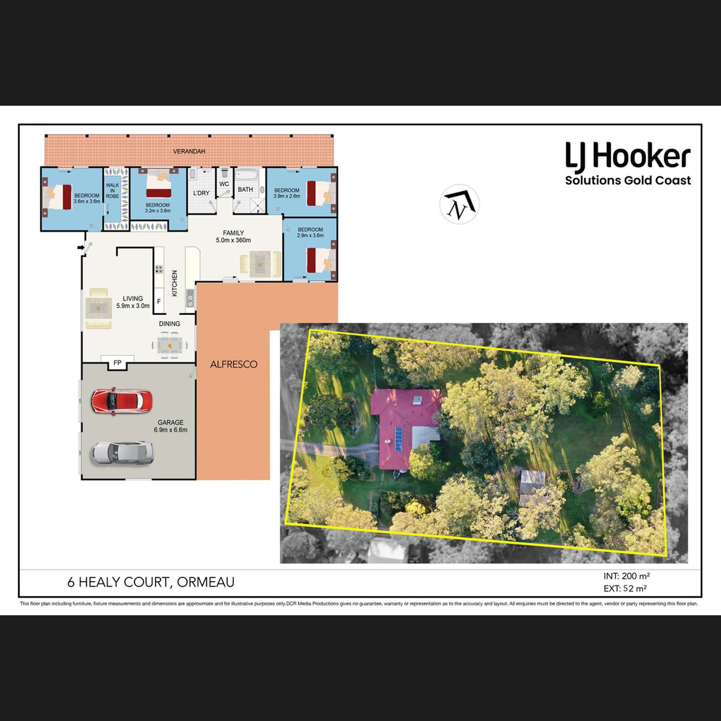 Floorplan of Homely house listing, 6 Healy Court, Ormeau QLD 4208