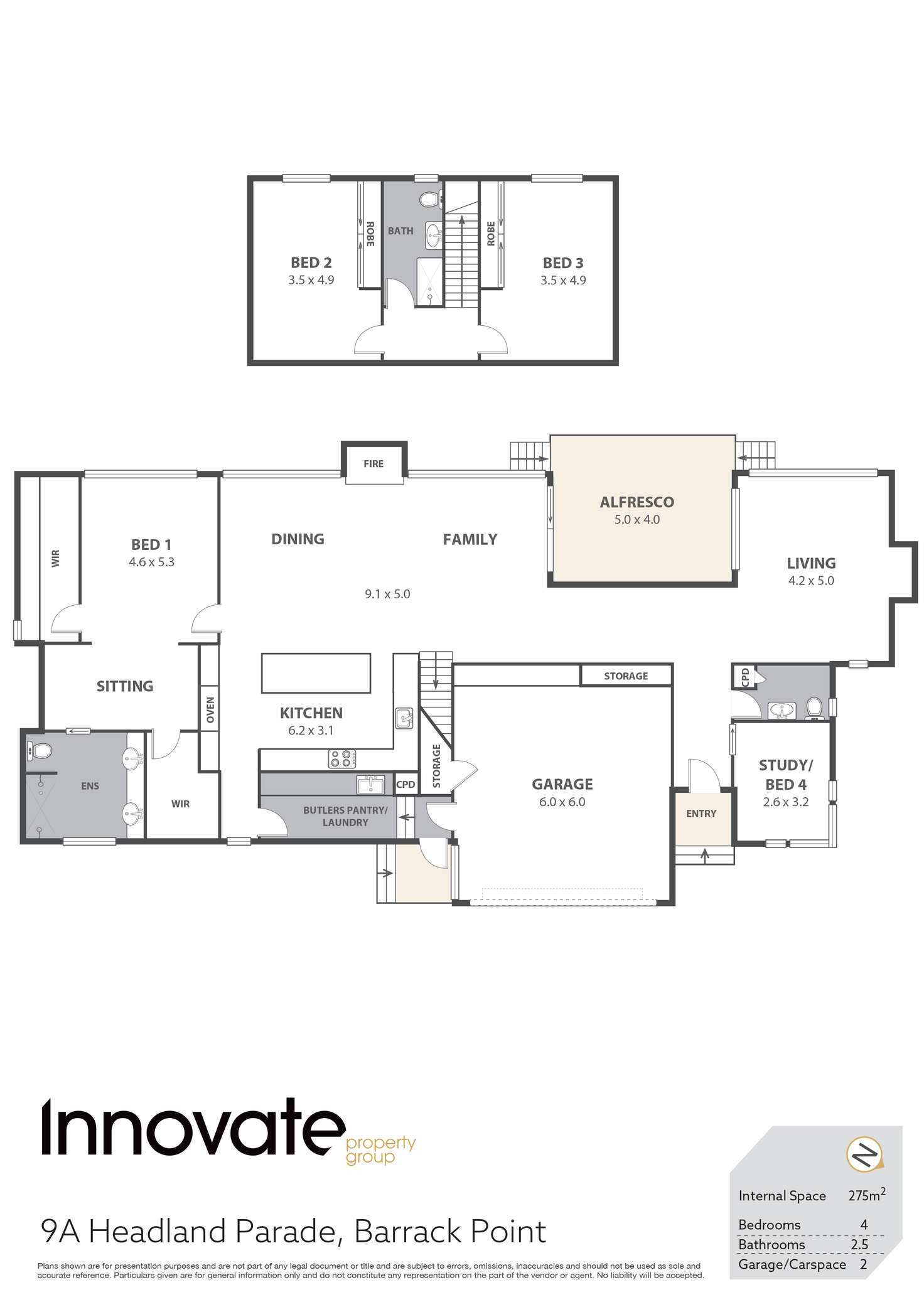Floorplan of Homely house listing, 9a Headland Parade, Barrack Point NSW 2528