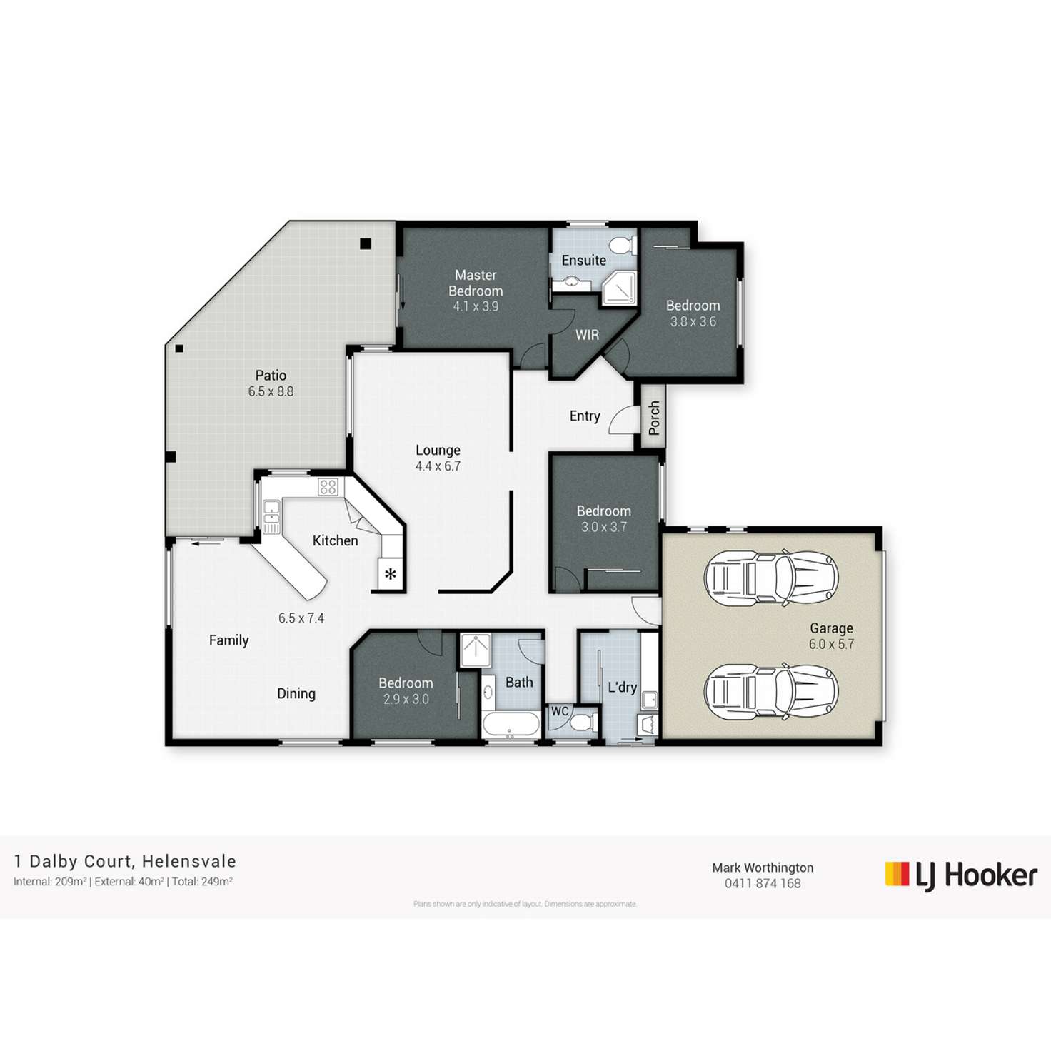 Floorplan of Homely house listing, 1 Dalby Court, Helensvale QLD 4212