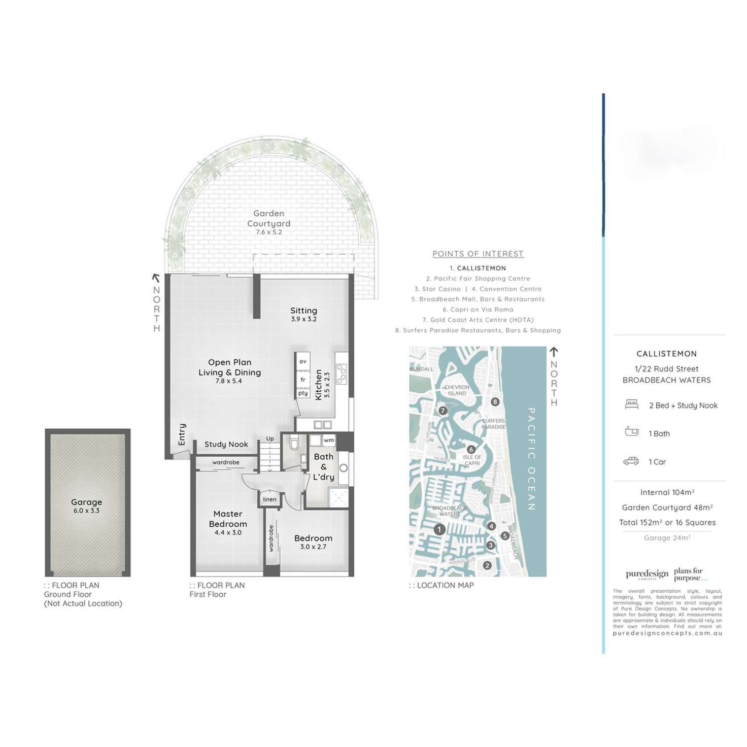 Floorplan of Homely apartment listing, 1/22-26 Rudd Street, Broadbeach Waters QLD 4218