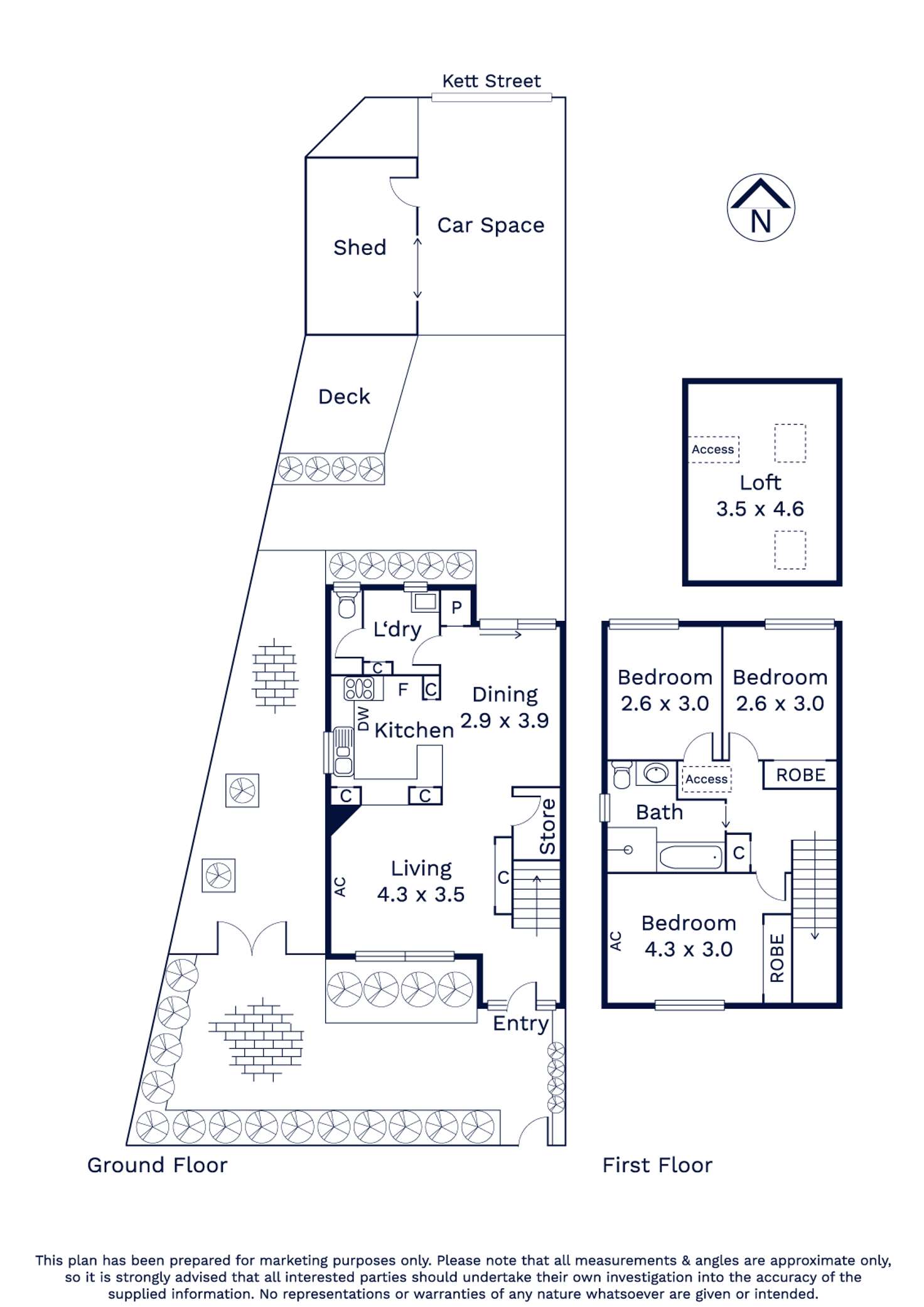 Floorplan of Homely house listing, 56 Market Street, Kensington VIC 3031