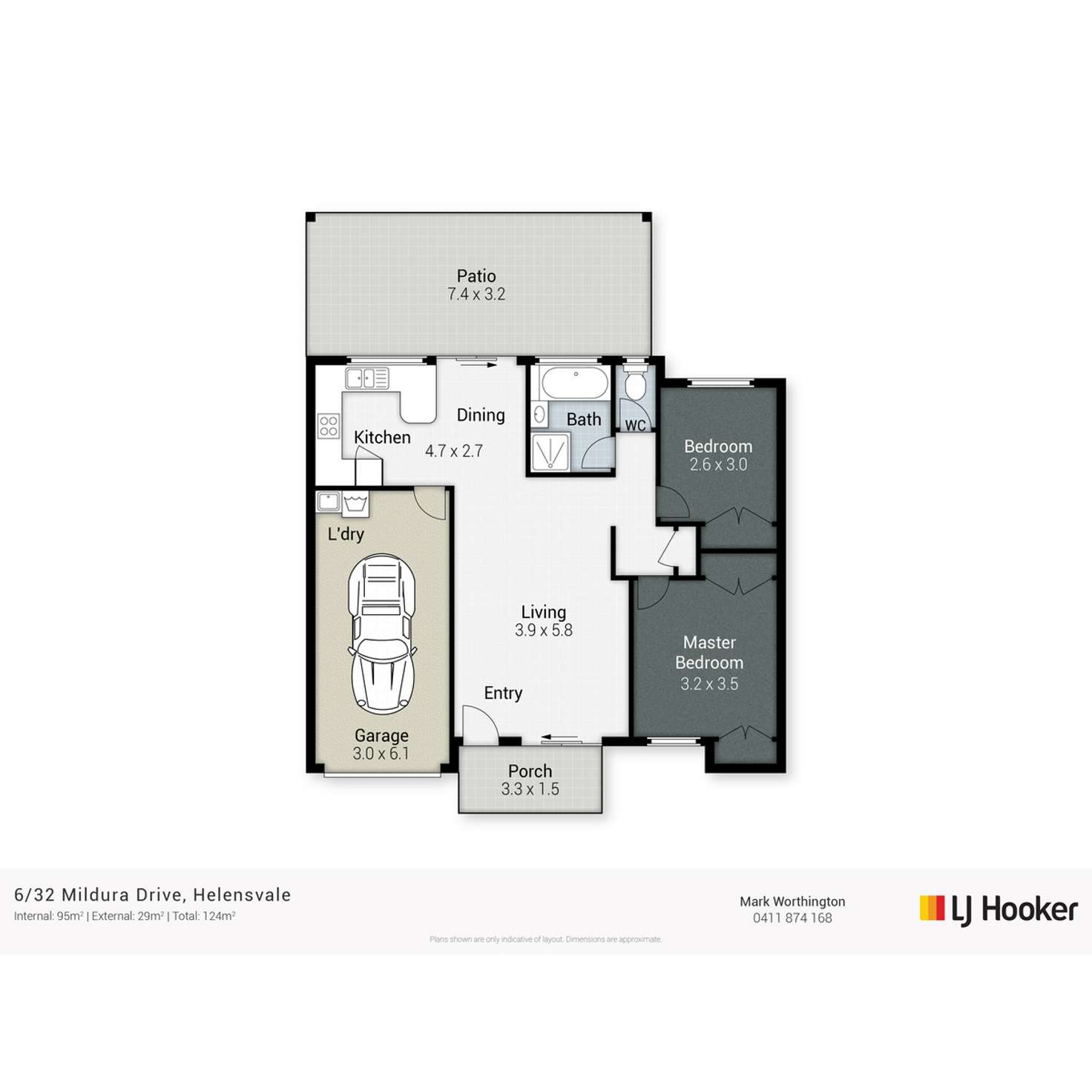 Floorplan of Homely semiDetached listing, 6/32-42 Mildura Drive, Helensvale QLD 4212