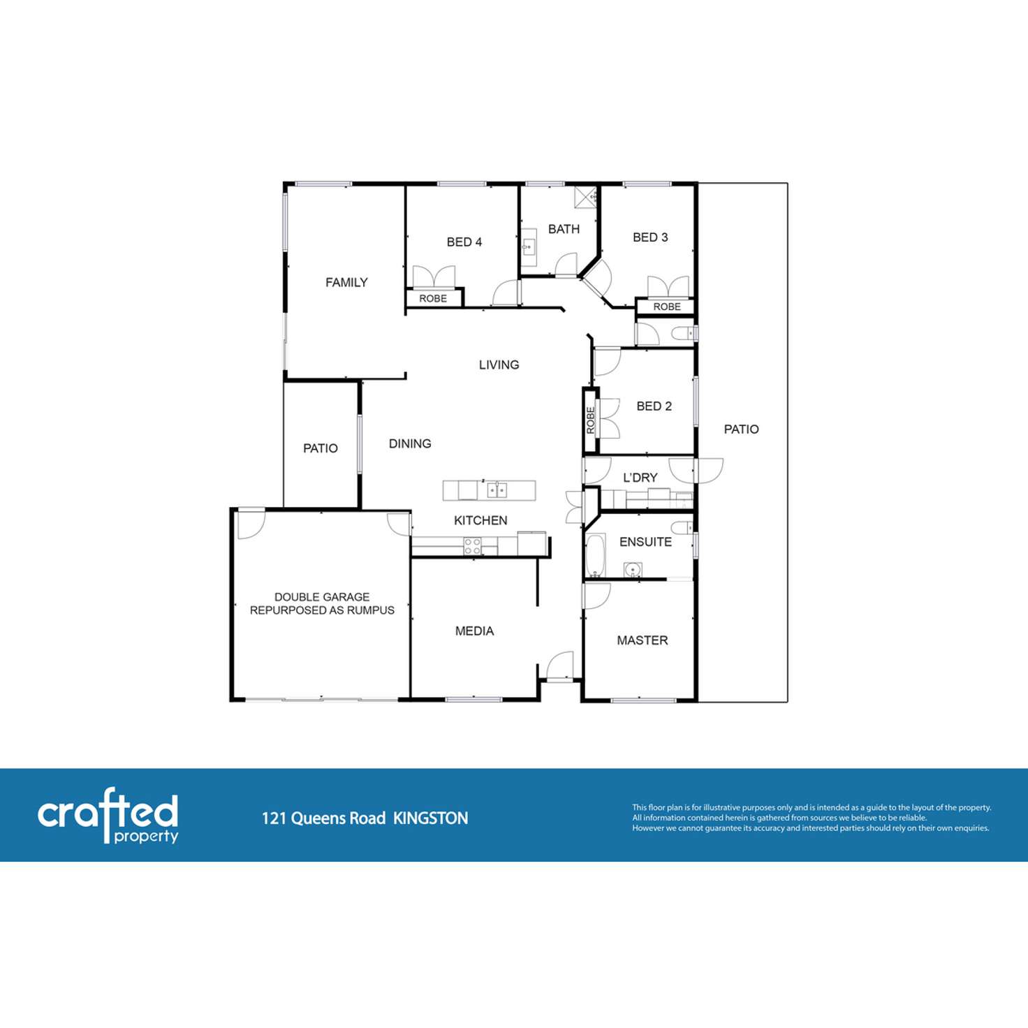 Floorplan of Homely house listing, 121 Queens Road, Kingston QLD 4114