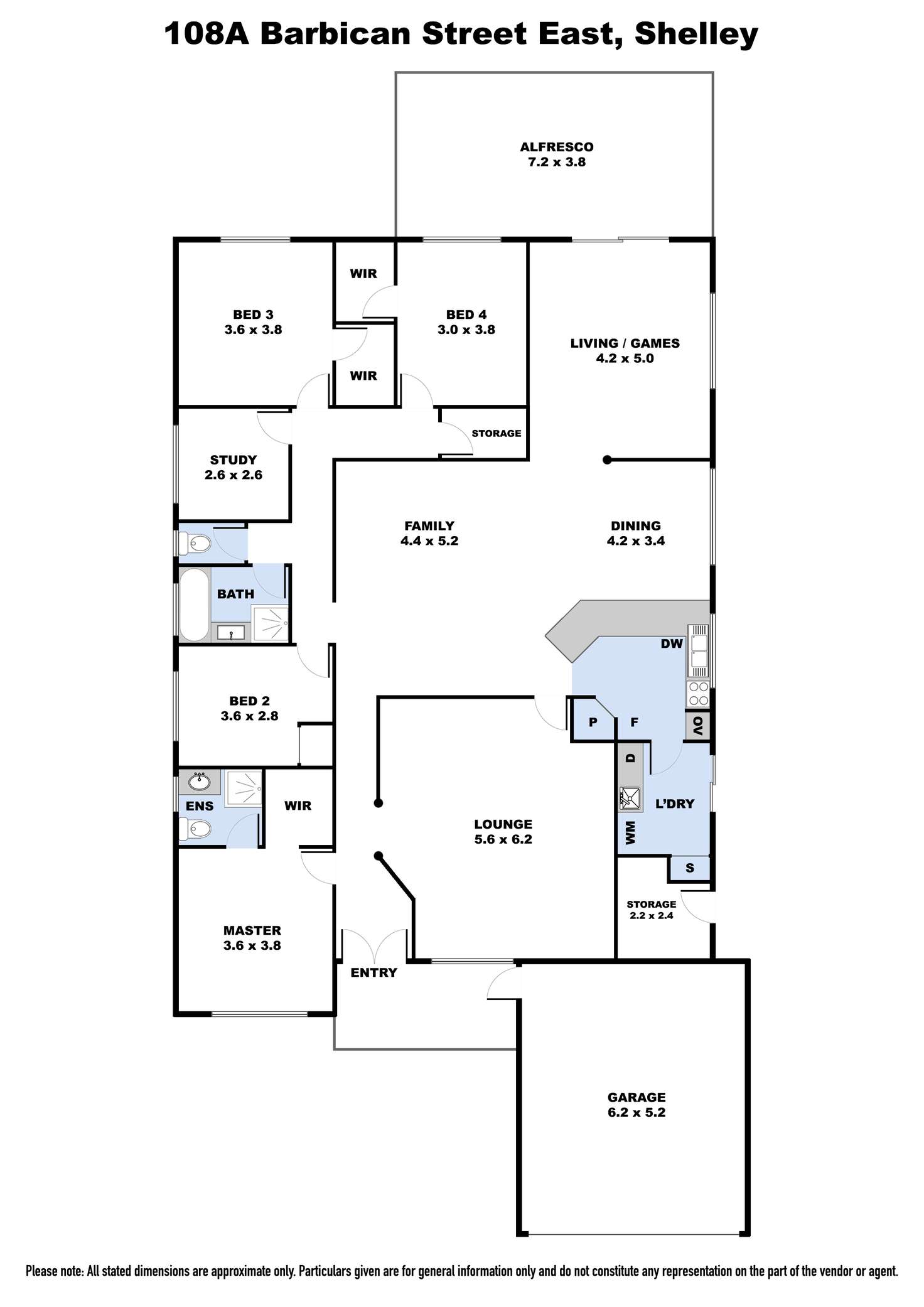 Floorplan of Homely house listing, 108A Barbican Street East, Shelley WA 6148