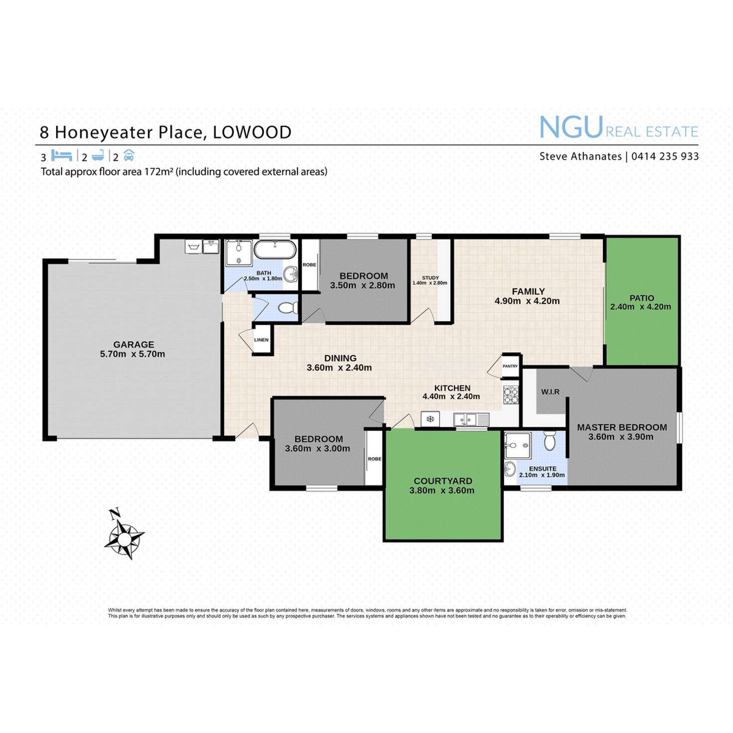 Floorplan of Homely unit listing, 8 Honeyeater Place, Lowood QLD 4311