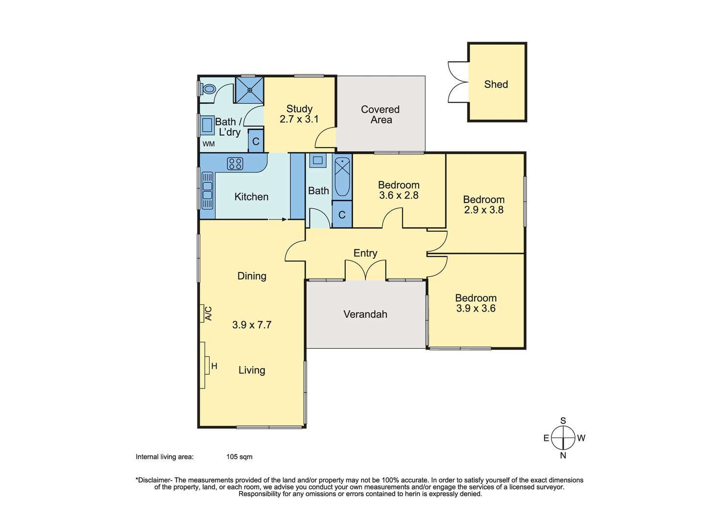 Floorplan of Homely house listing, 95 South Road, Rosebud VIC 3939