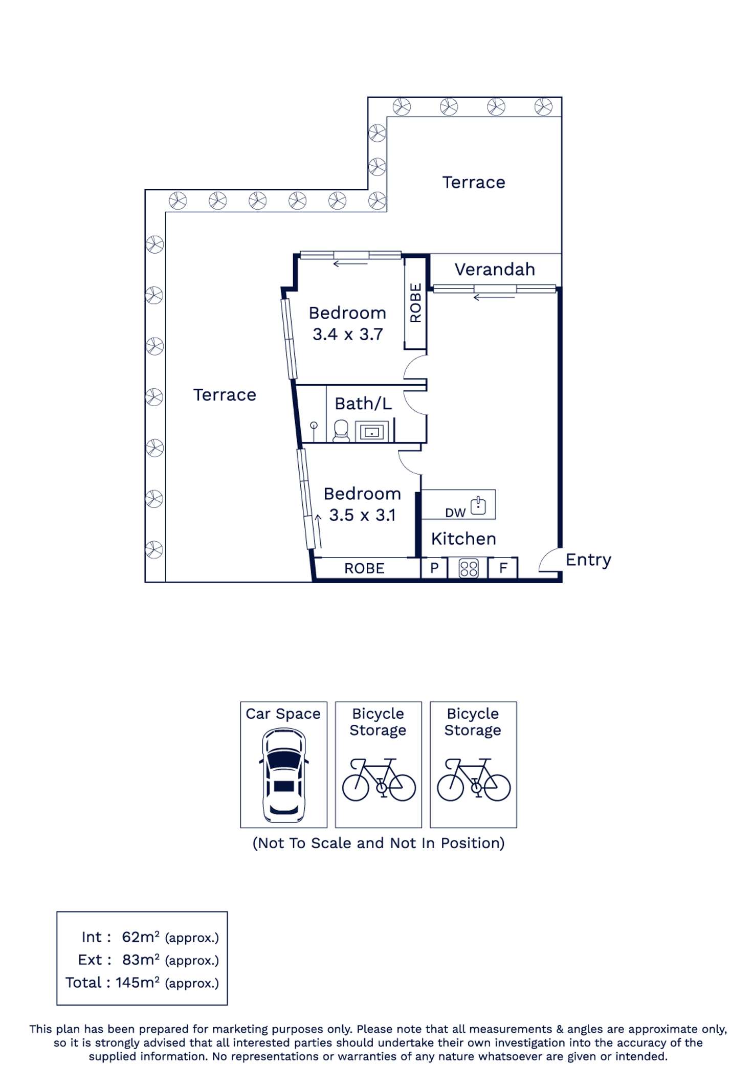 Floorplan of Homely apartment listing, 110/108 Haines Street, North Melbourne VIC 3051