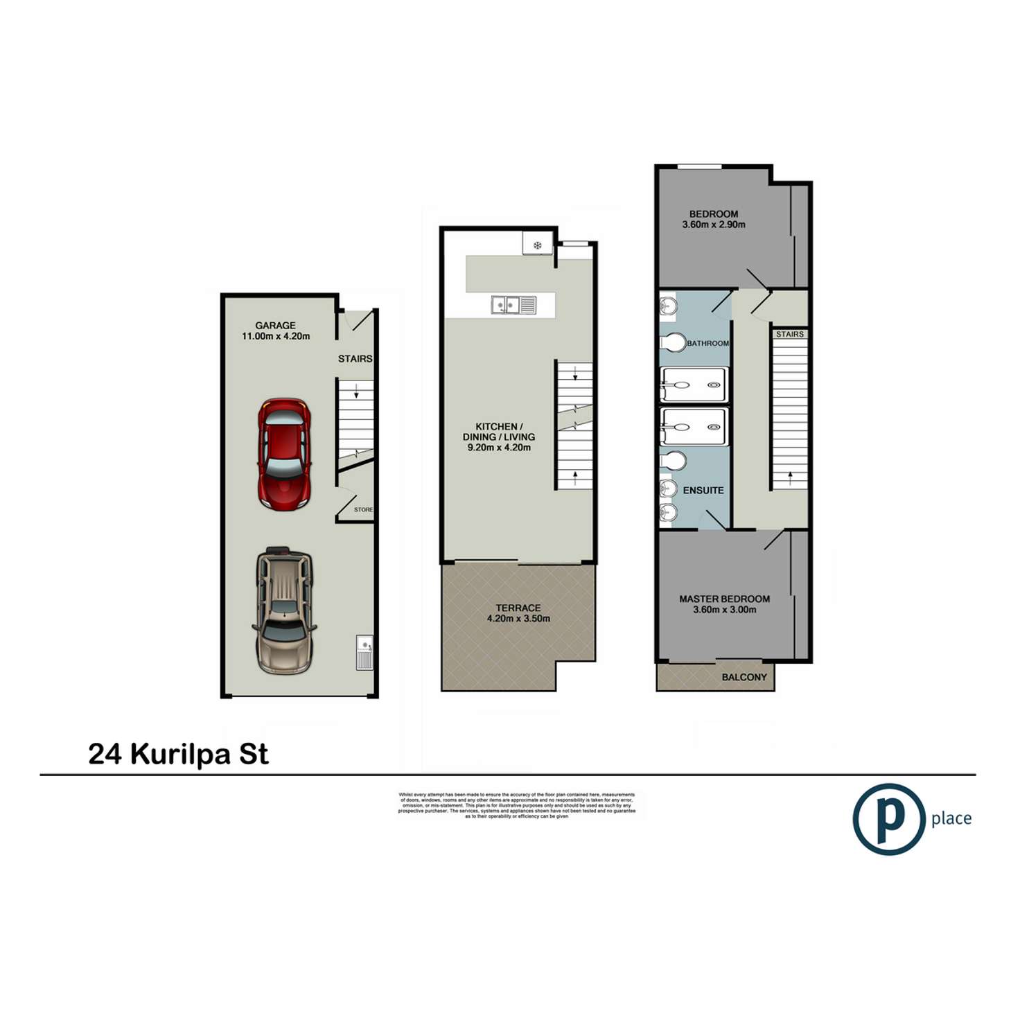 Floorplan of Homely terrace listing, 23/24 Kurilpa Street, West End QLD 4101