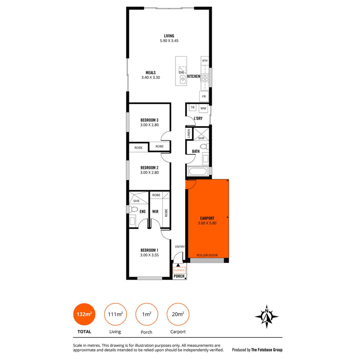 Floorplan of Homely house listing, 5 Oak Court, Campbelltown SA 5074