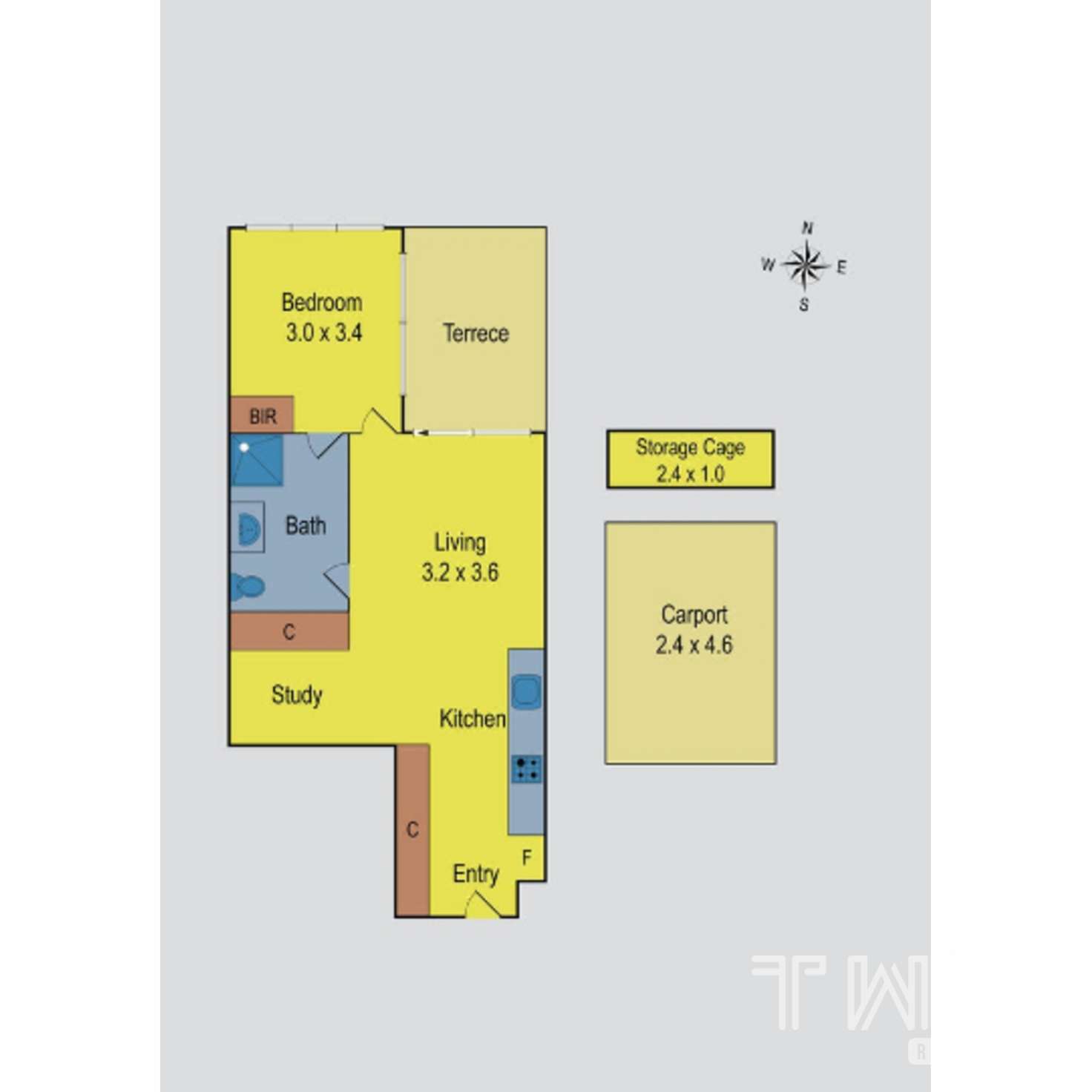 Floorplan of Homely apartment listing, G04/110 Keilor Road, Essendon North VIC 3041