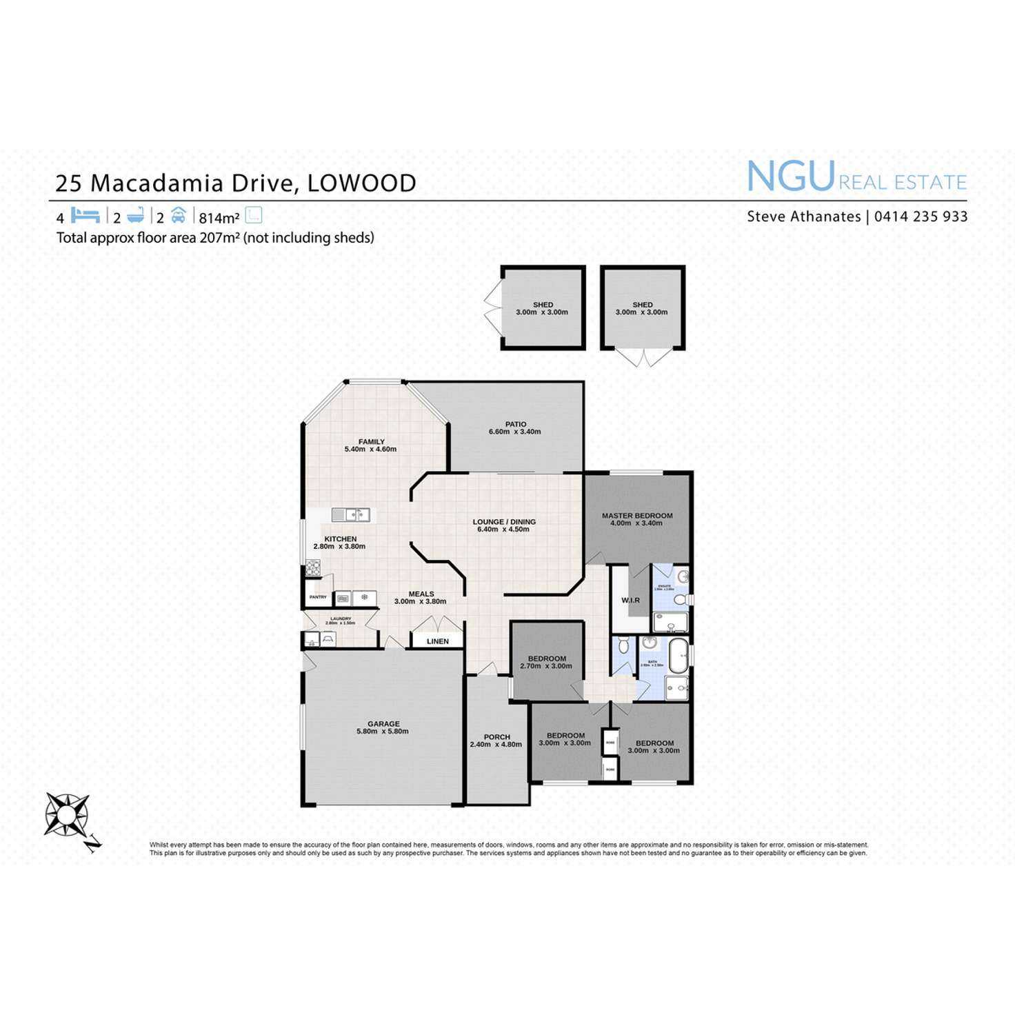 Floorplan of Homely house listing, 25 Macadamia Drive, Lowood QLD 4311