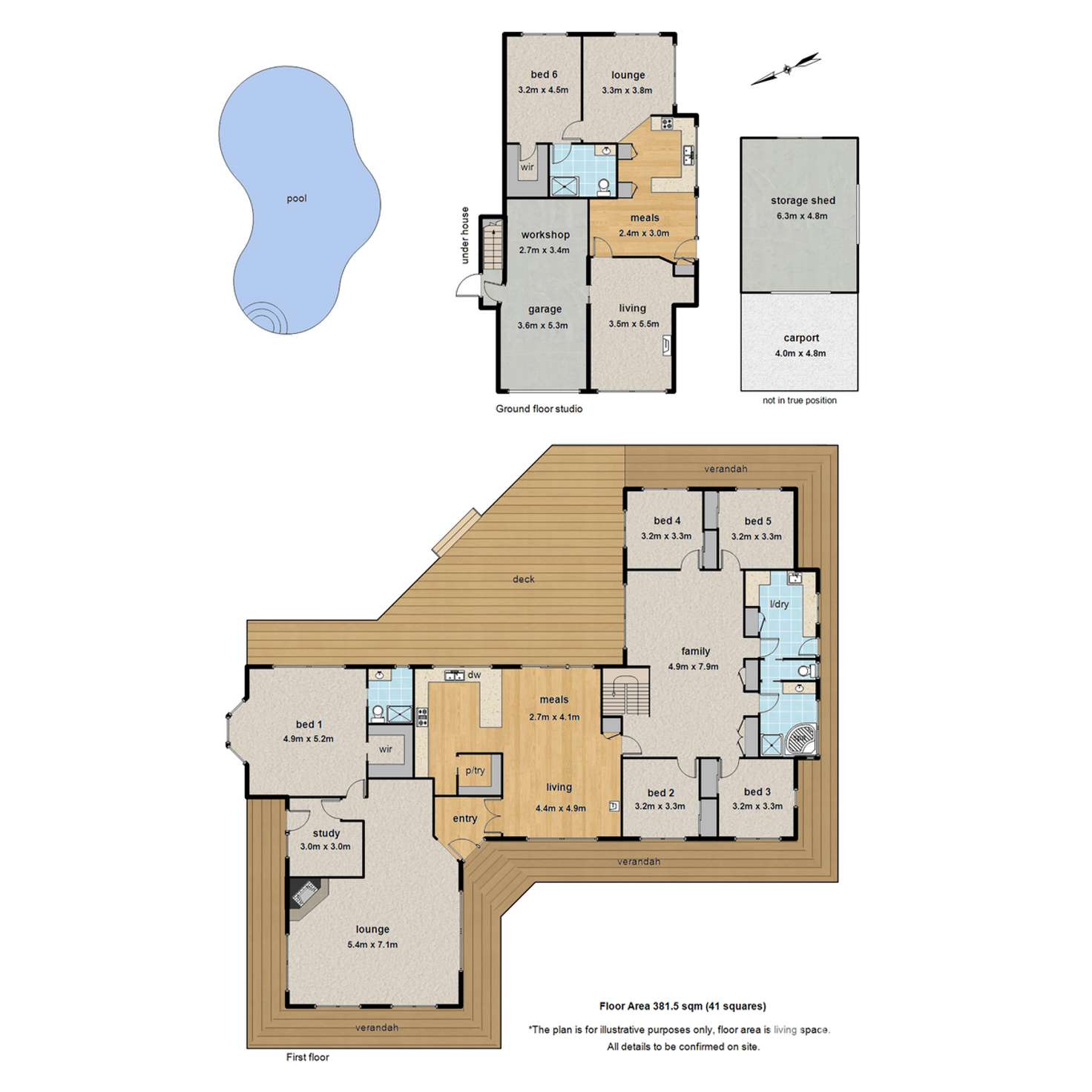 Floorplan of Homely house listing, 4 Lakeview Court, Emerald VIC 3782