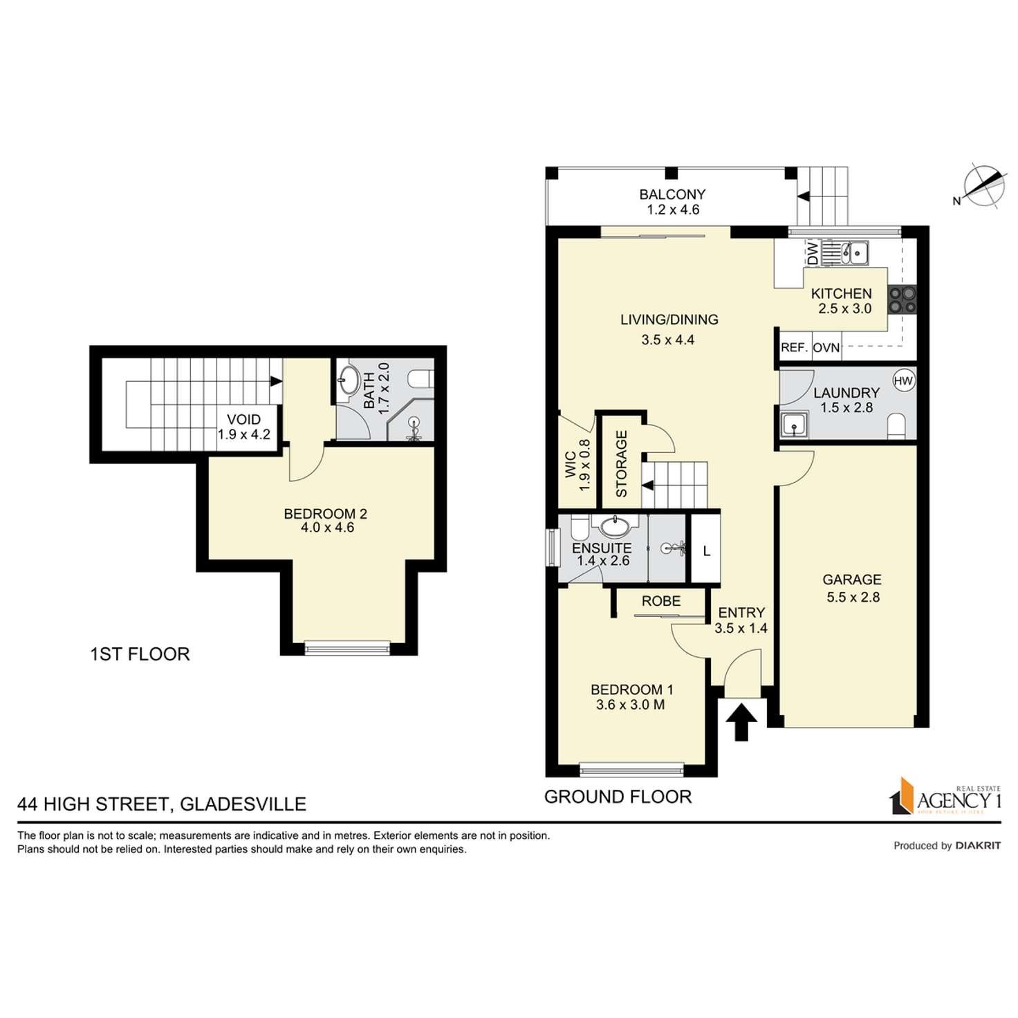 Floorplan of Homely villa listing, 6/44 High Street, Gladesville NSW 2111