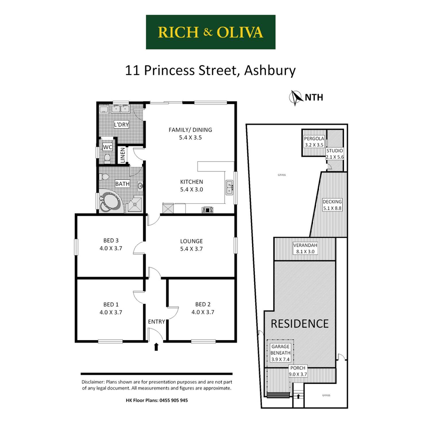 Floorplan of Homely house listing, 11 Princess Street, Ashbury NSW 2193