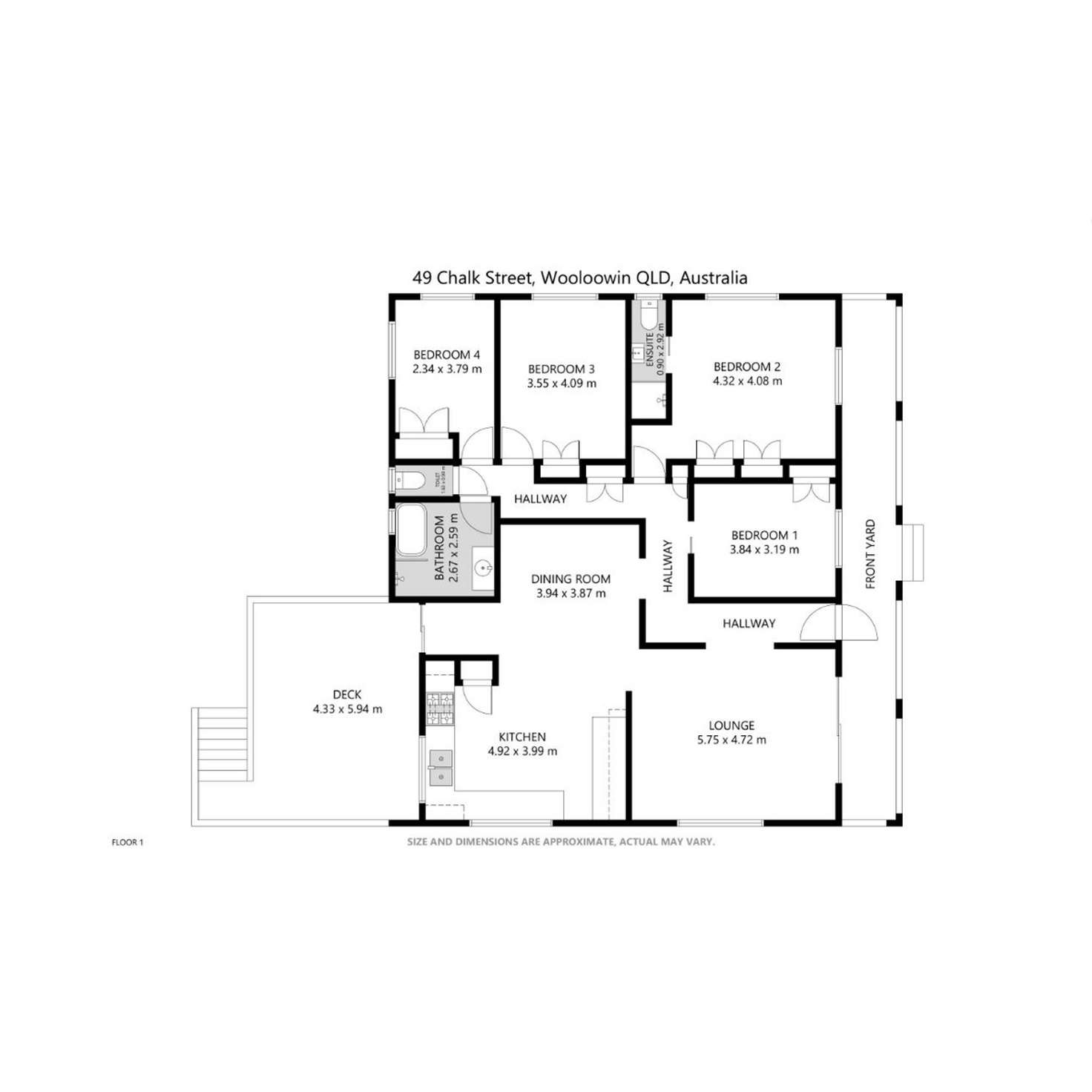 Floorplan of Homely house listing, 49 Chalk Street, Wooloowin QLD 4030