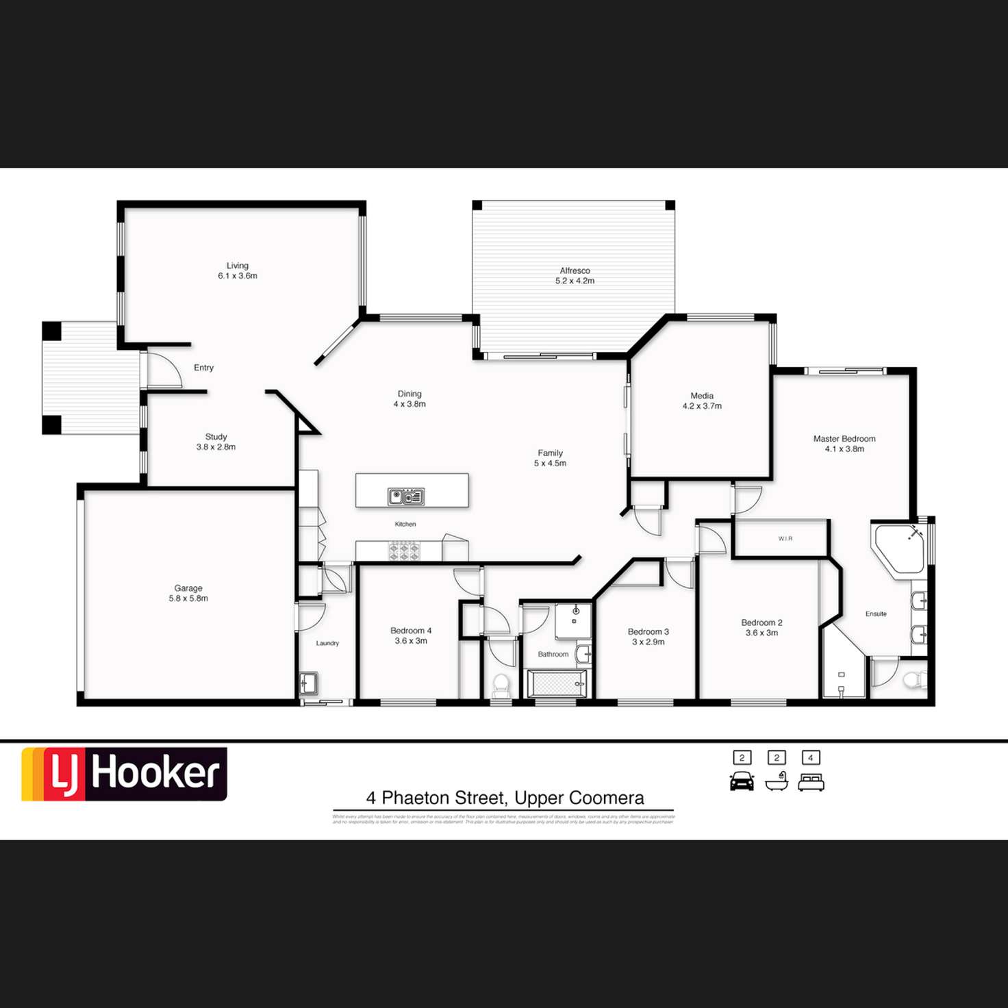 Floorplan of Homely house listing, 4 Phaeton Street, Upper Coomera QLD 4209