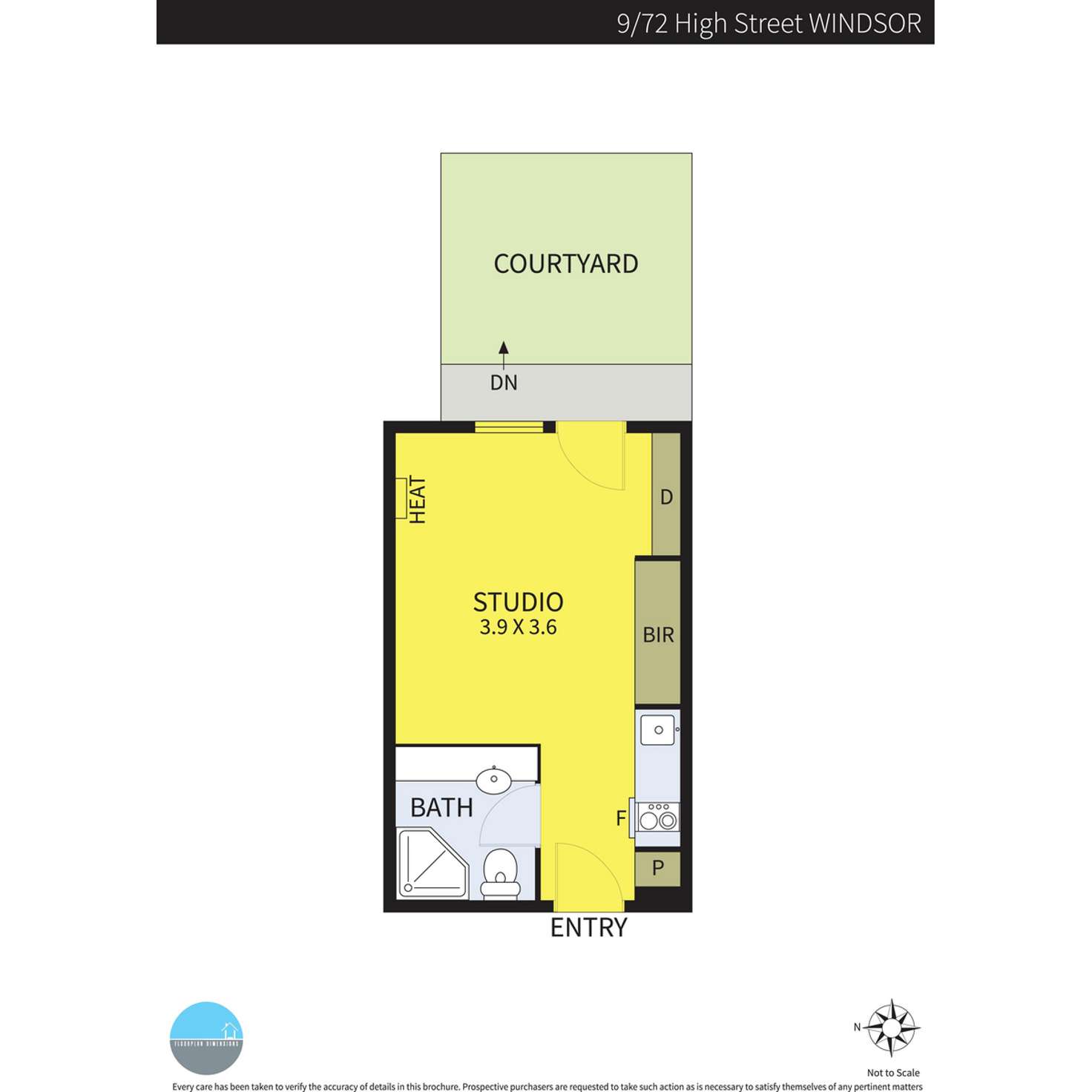 Floorplan of Homely apartment listing, 9/72 High Street, Windsor VIC 3181