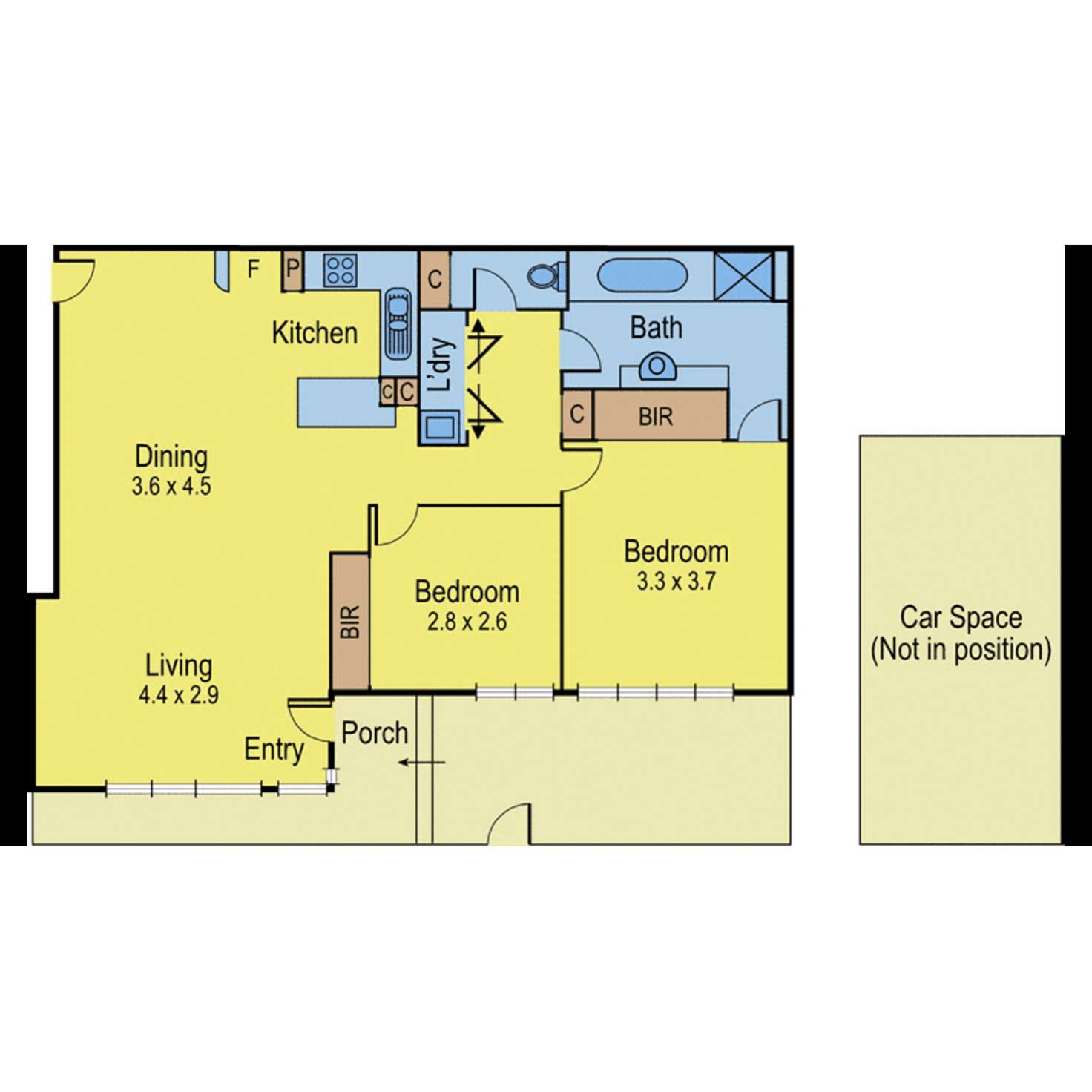 Floorplan of Homely apartment listing, 13/50 Johnston Street, Port Melbourne VIC 3207