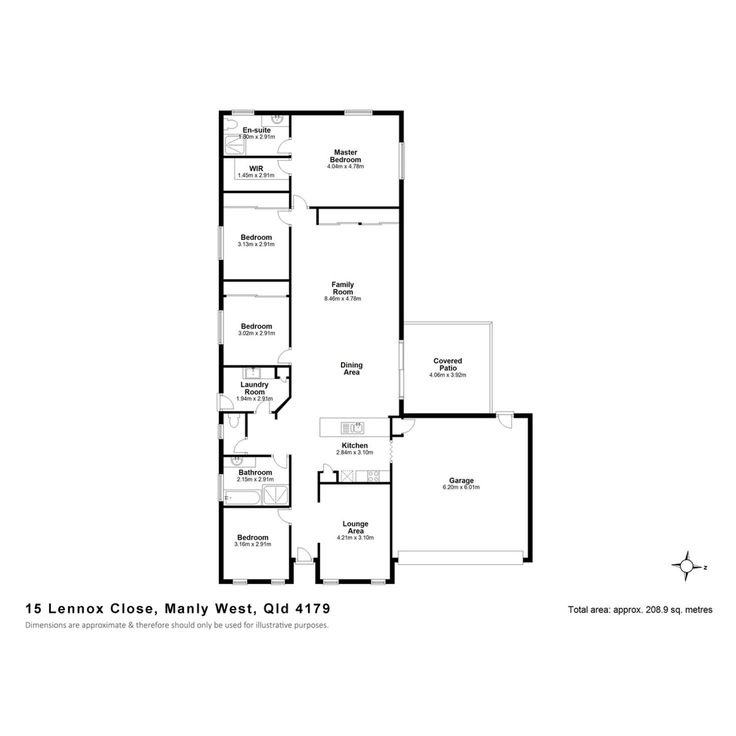 Floorplan of Homely house listing, 15 Lennox Close, Manly West QLD 4179