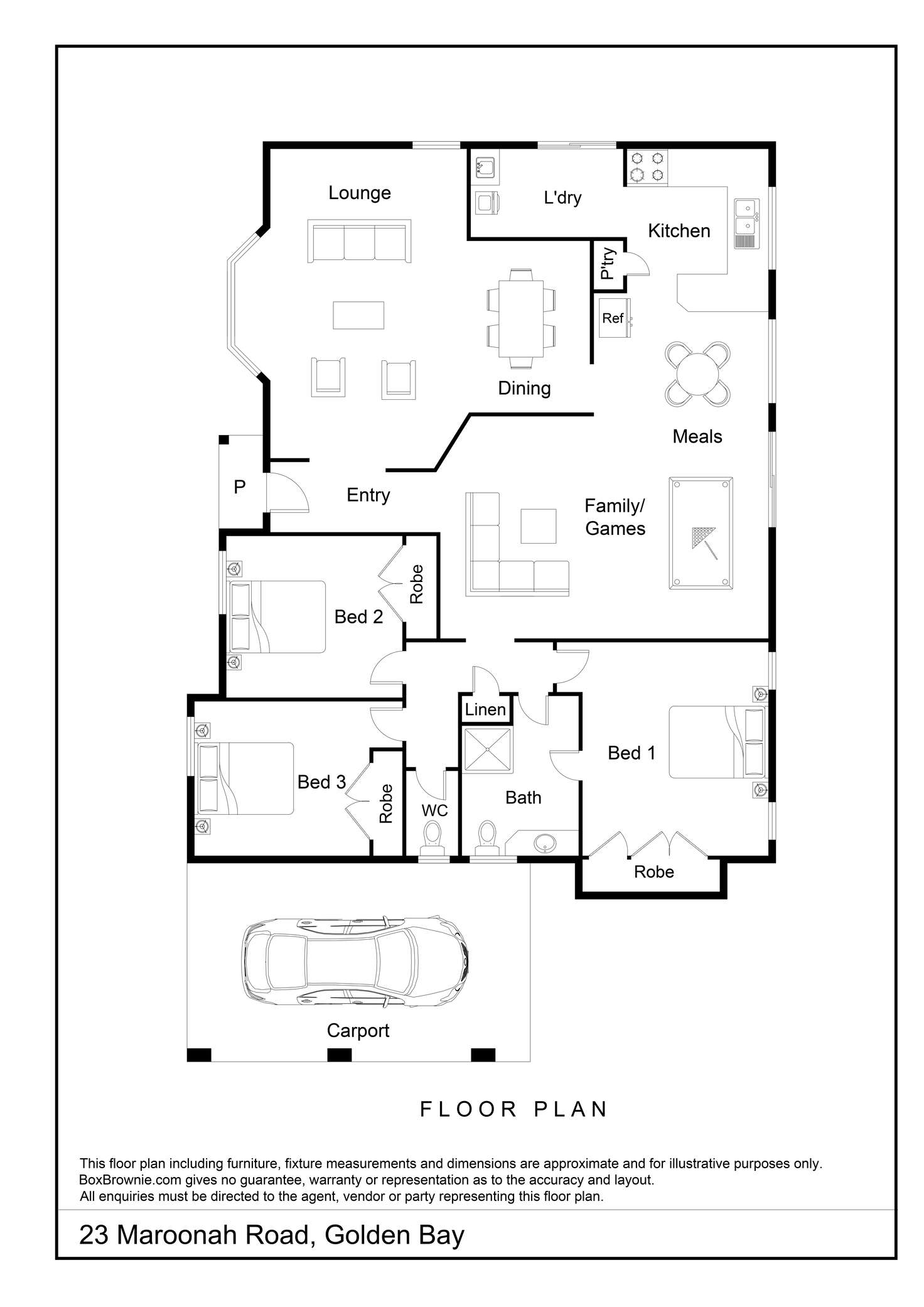 Floorplan of Homely house listing, 23 Maroonah Road, Golden Bay WA 6174