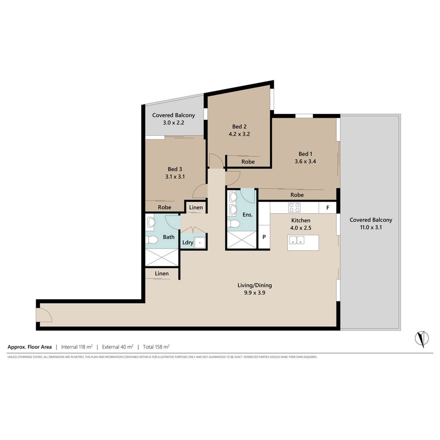 Floorplan of Homely apartment listing, 54/32 Agnes Street, Albion QLD 4010