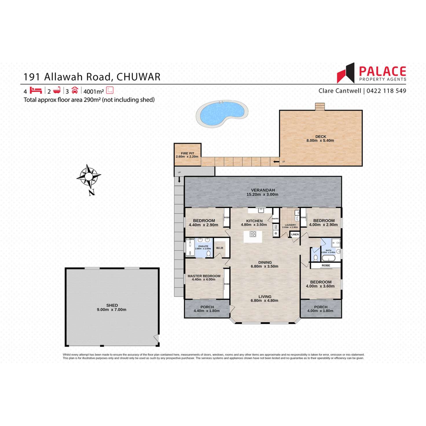 Floorplan of Homely house listing, 191 Allawah Road, Chuwar QLD 4306