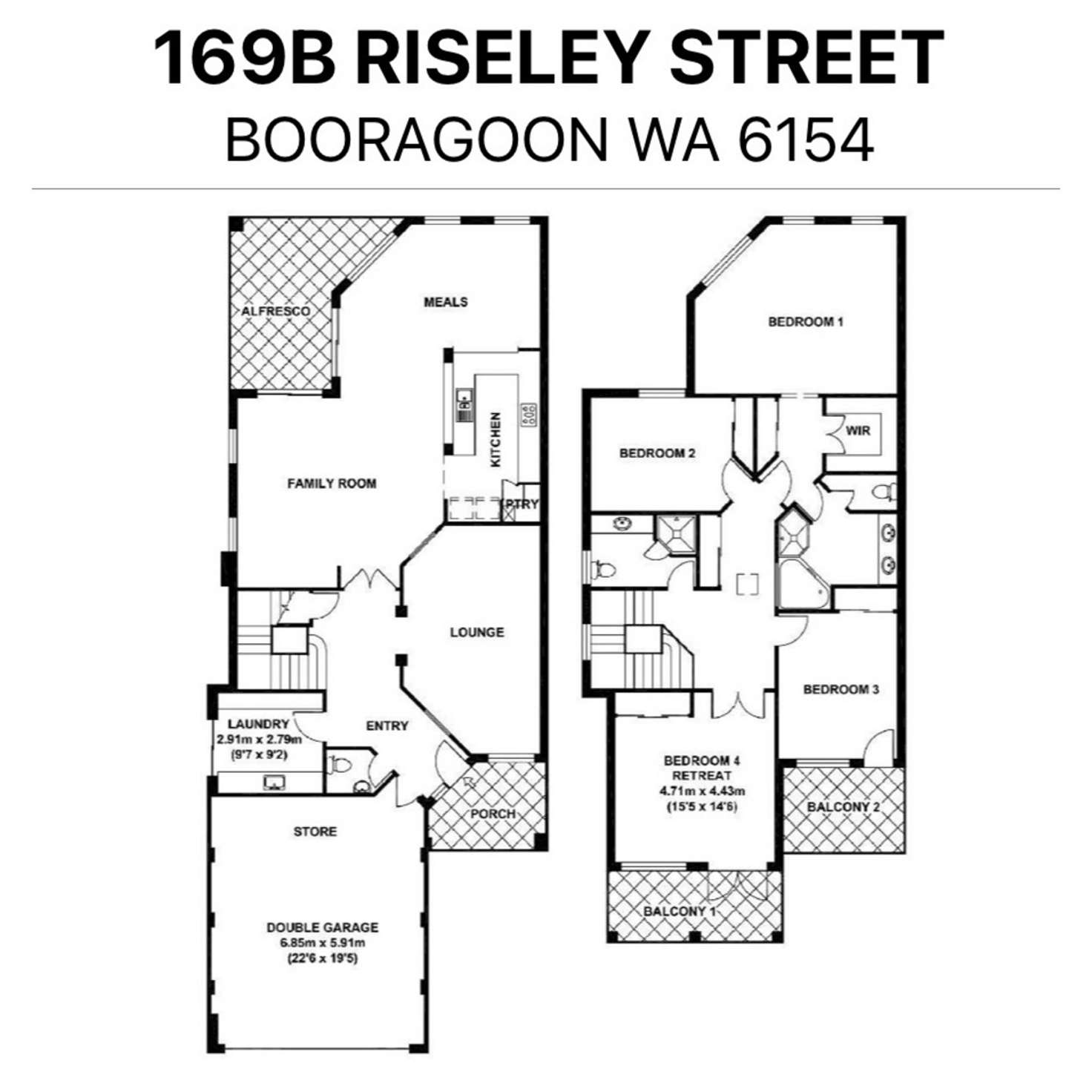 Floorplan of Homely house listing, 169B Riseley Street, Booragoon WA 6154