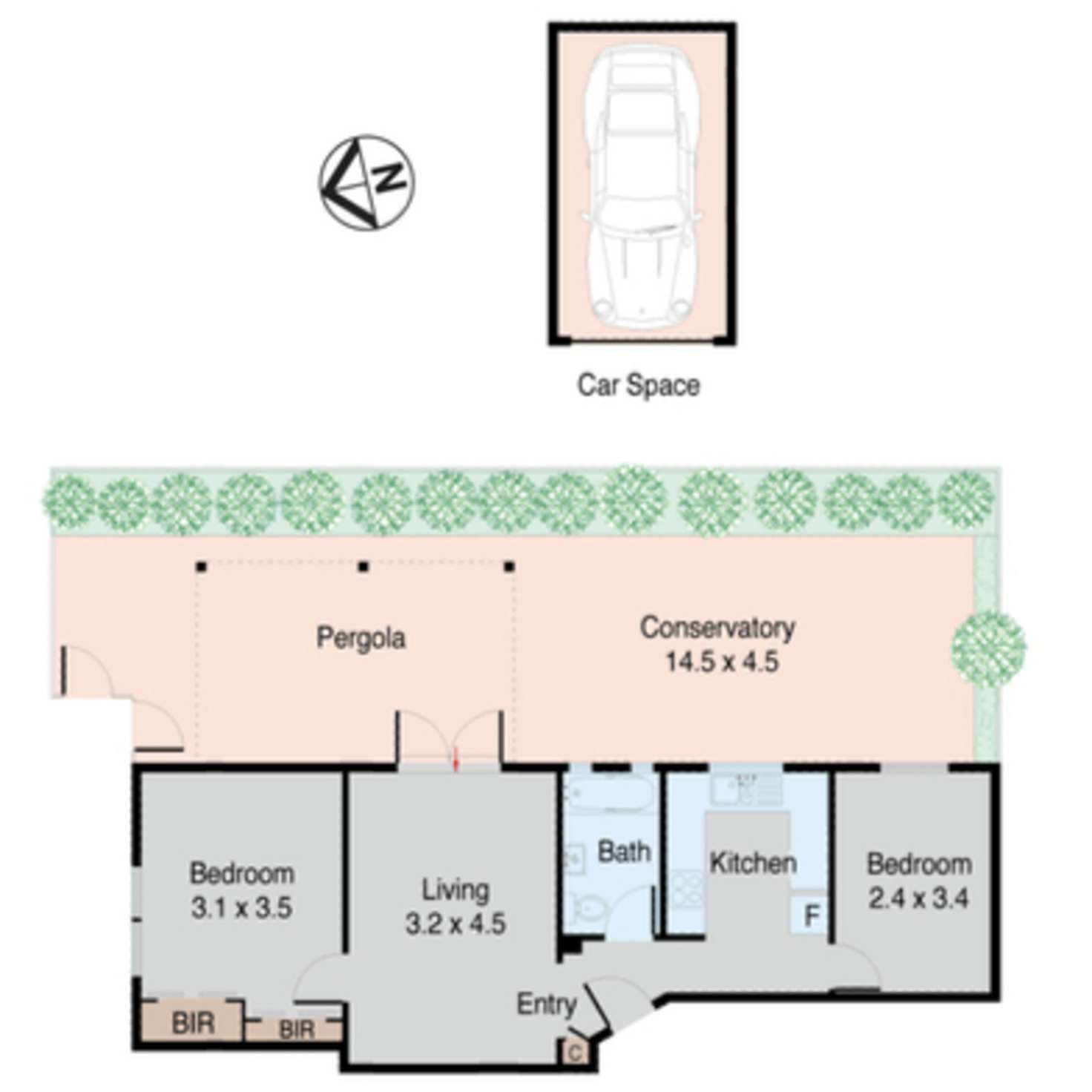 Floorplan of Homely apartment listing, 3/145 Ebley Street., Bondi Junction NSW 2022