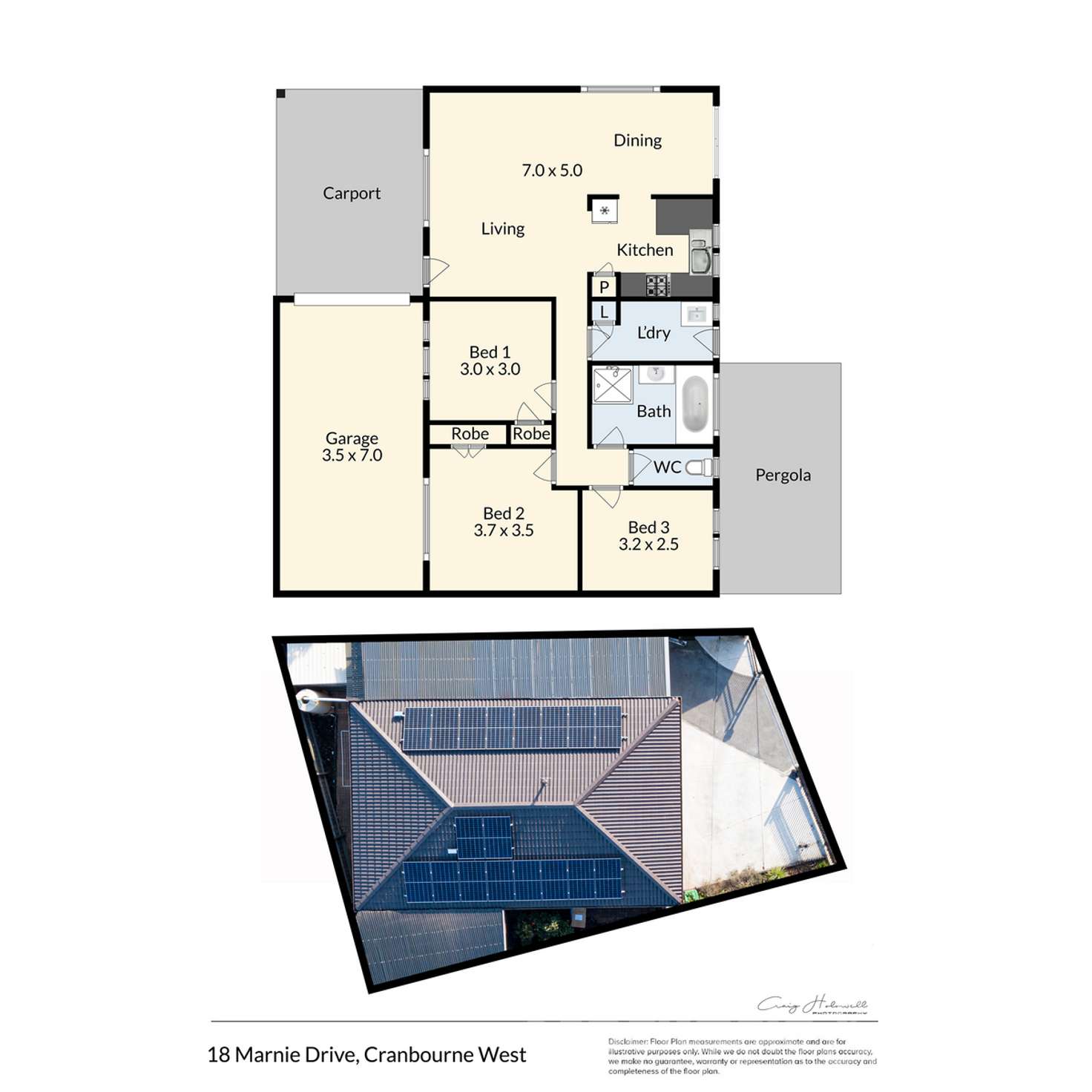 Floorplan of Homely house listing, 18 Marnie Drive, Cranbourne West VIC 3977